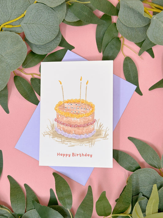 Era Cake Birthday Card