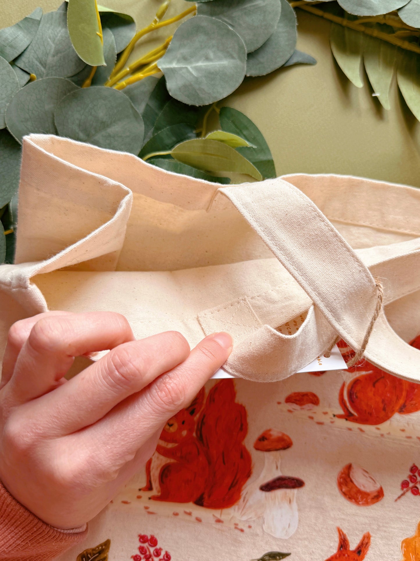 Red Squirrel Giant Tote Bag