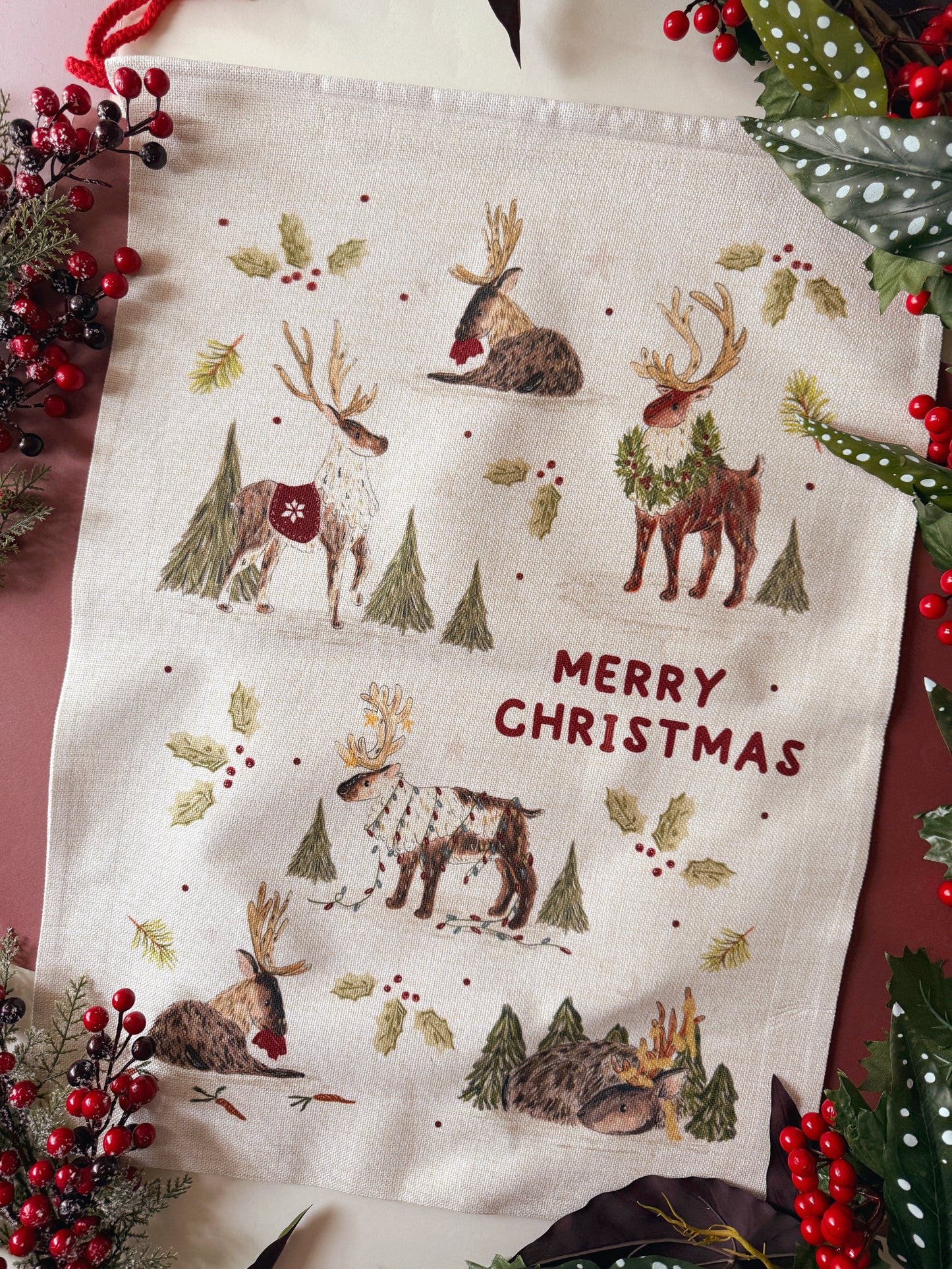 Santa Sack - Reindeer