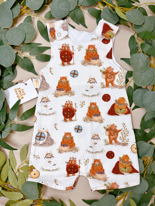Viking Bear Short Romper