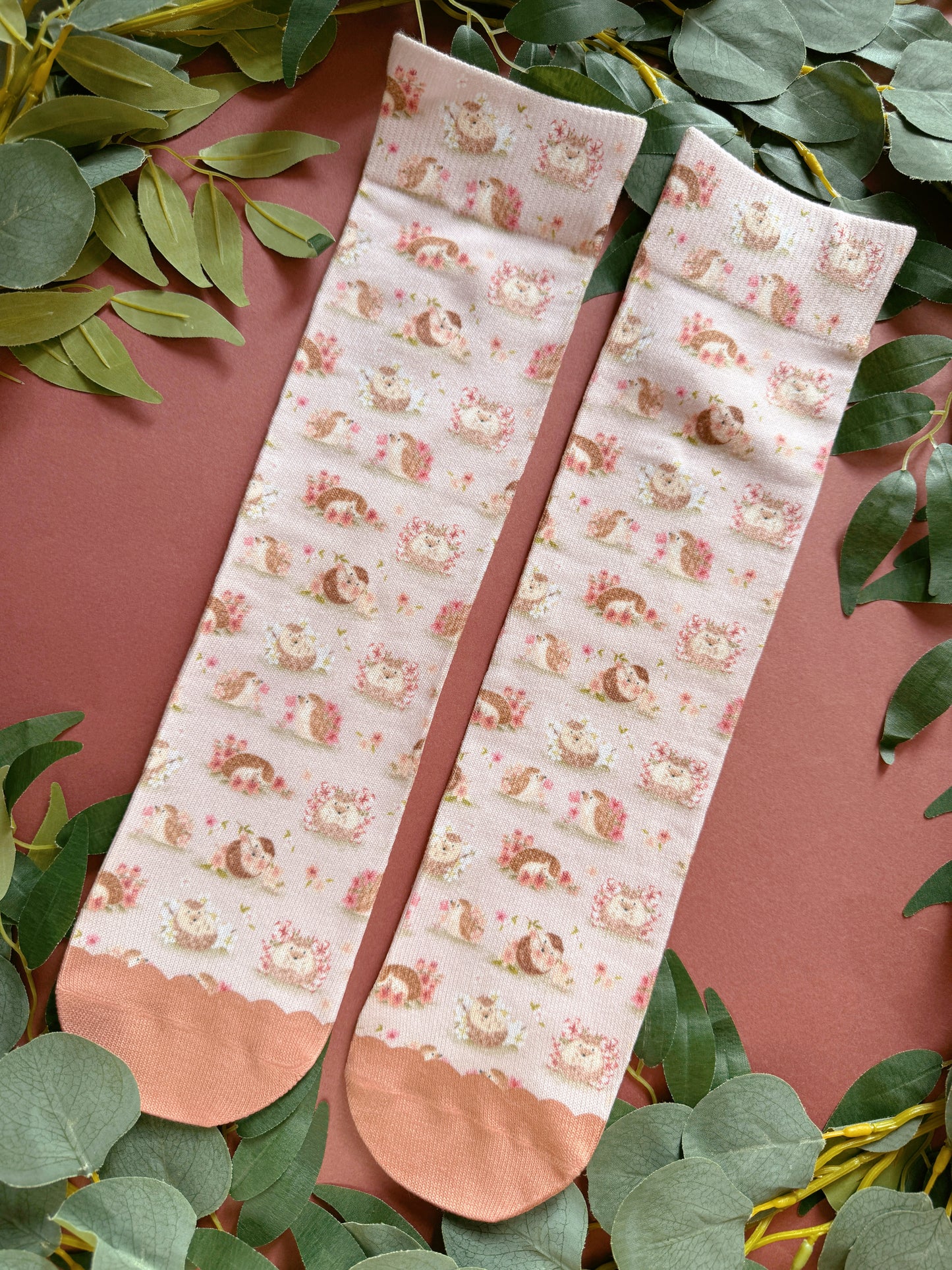 Sakura Hedgehog Sock