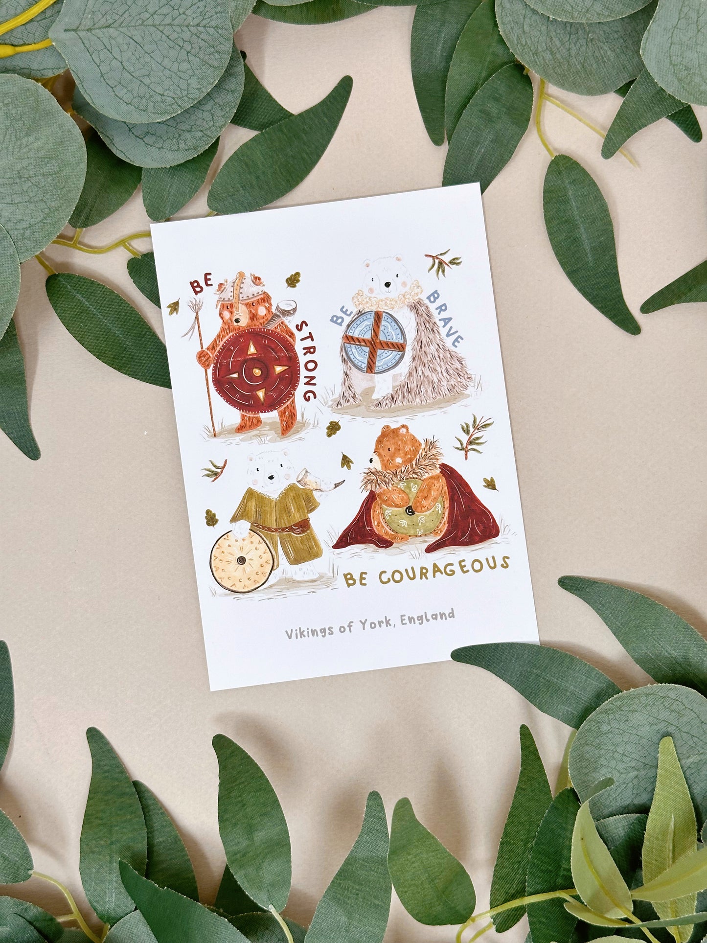 Viking Bear Of York Postcard