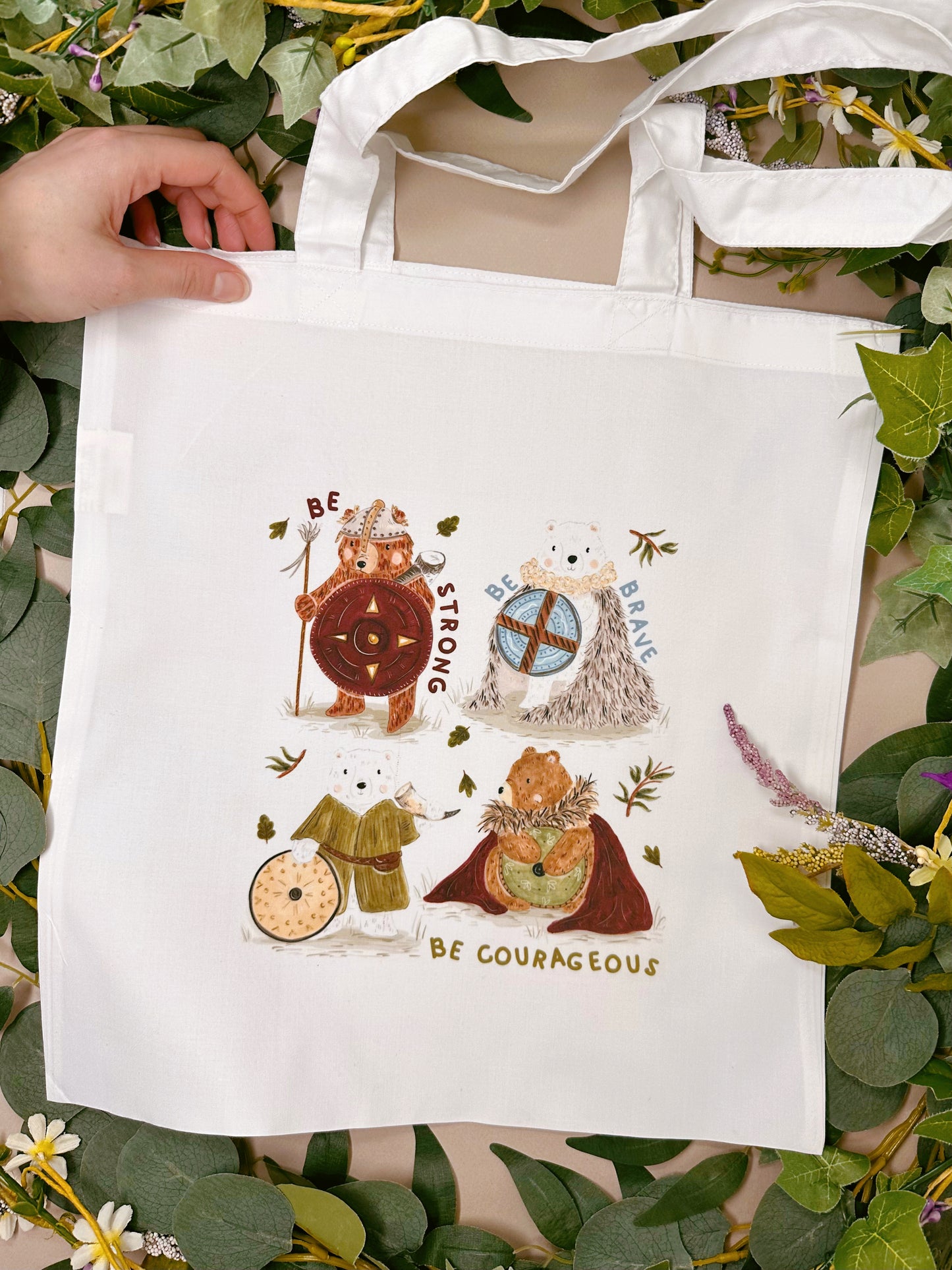 Viking Bears Tote Bag