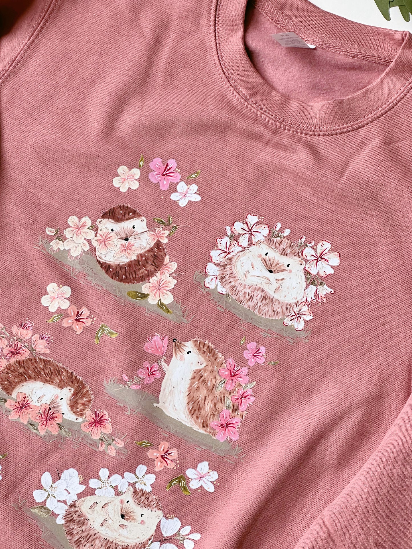 Sakura Hedgehog Graphic Sweatshirt - ADULT