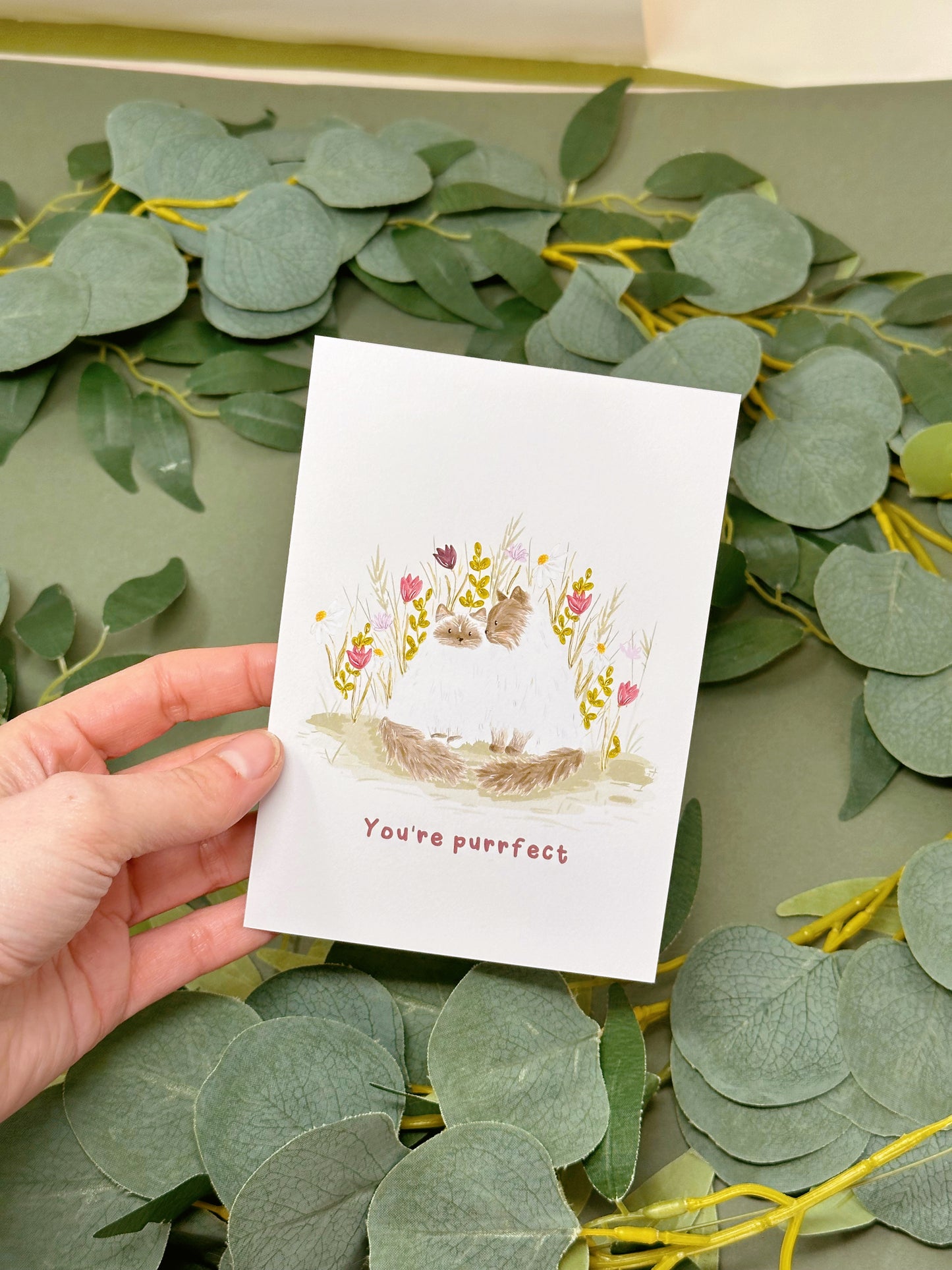 You’re Purrfect Cat Postcard