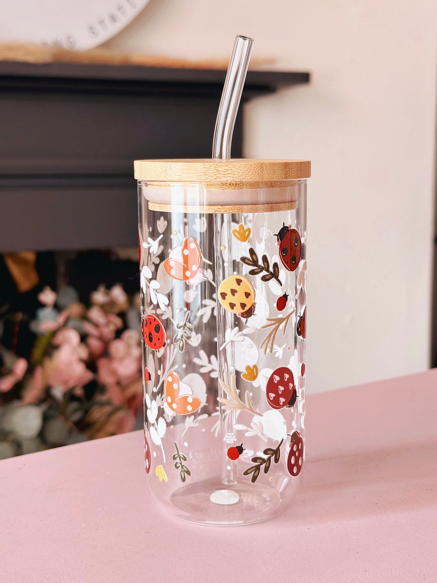 Lady Bird Glass Tumbler