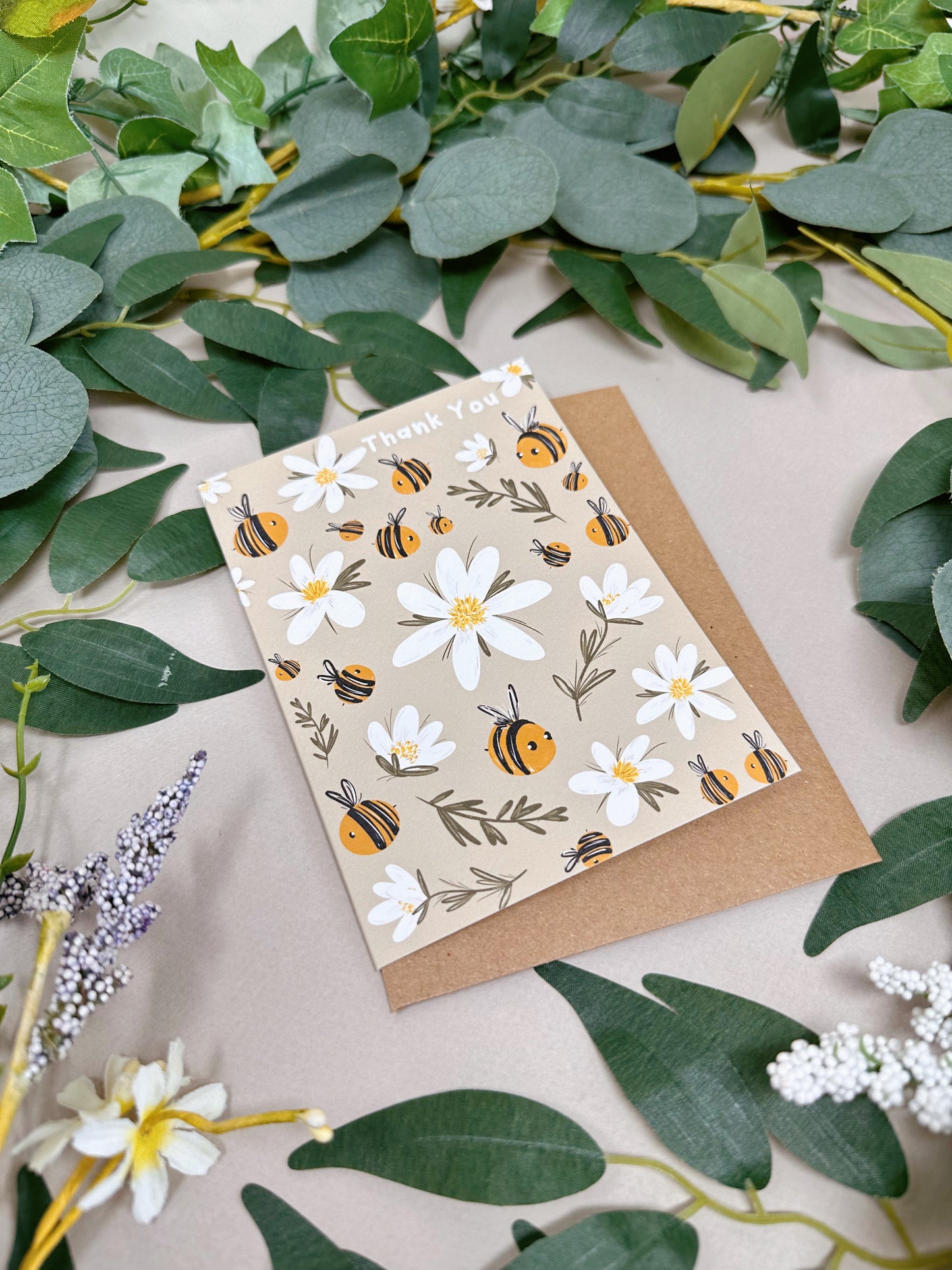 Daisy Bee Thank You Card