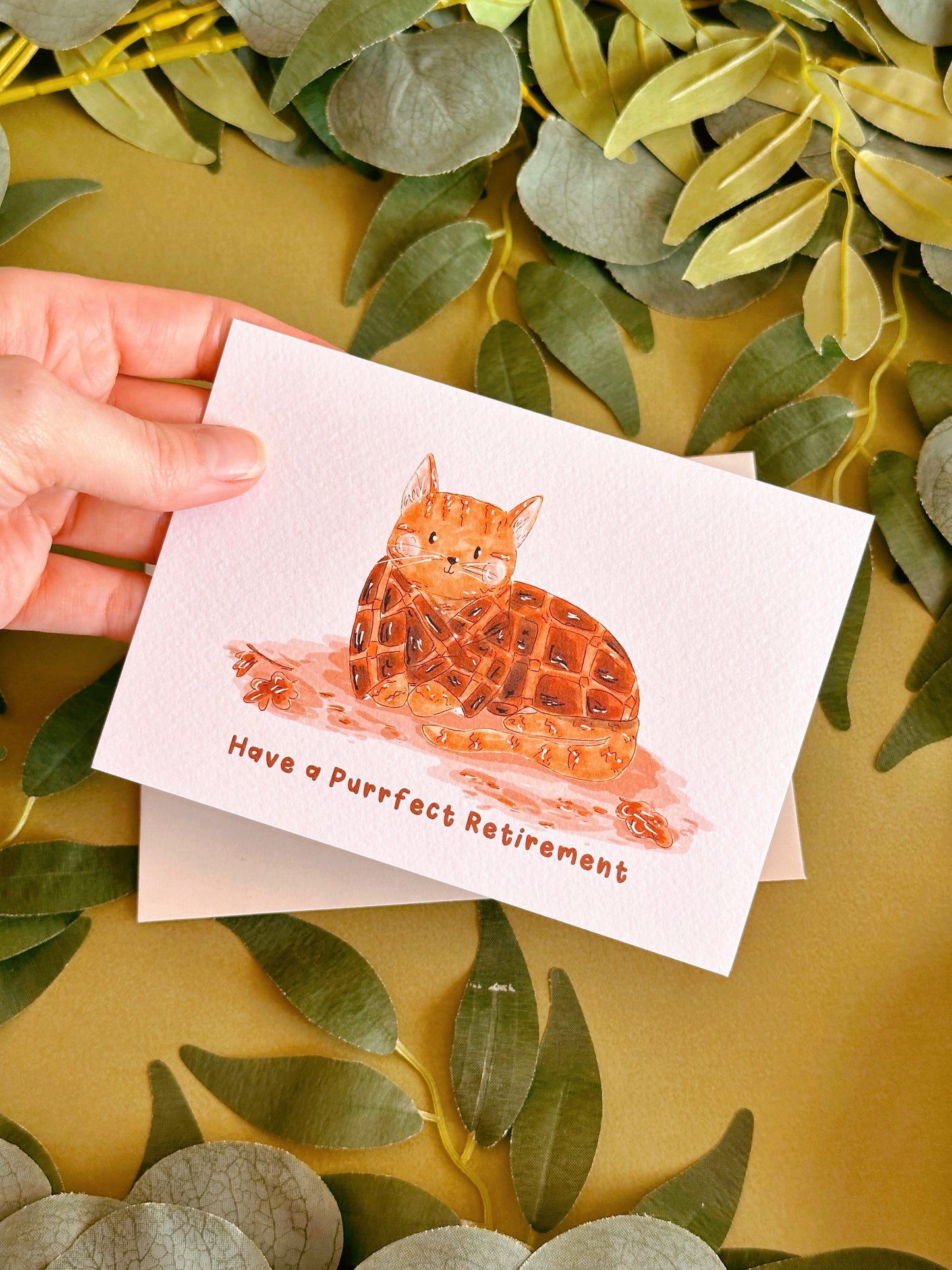 Cat Retirement Card