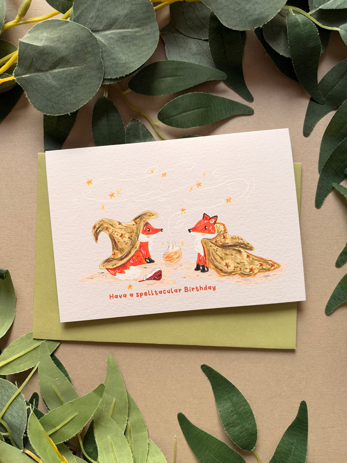 Fox Spell Birthday Card
