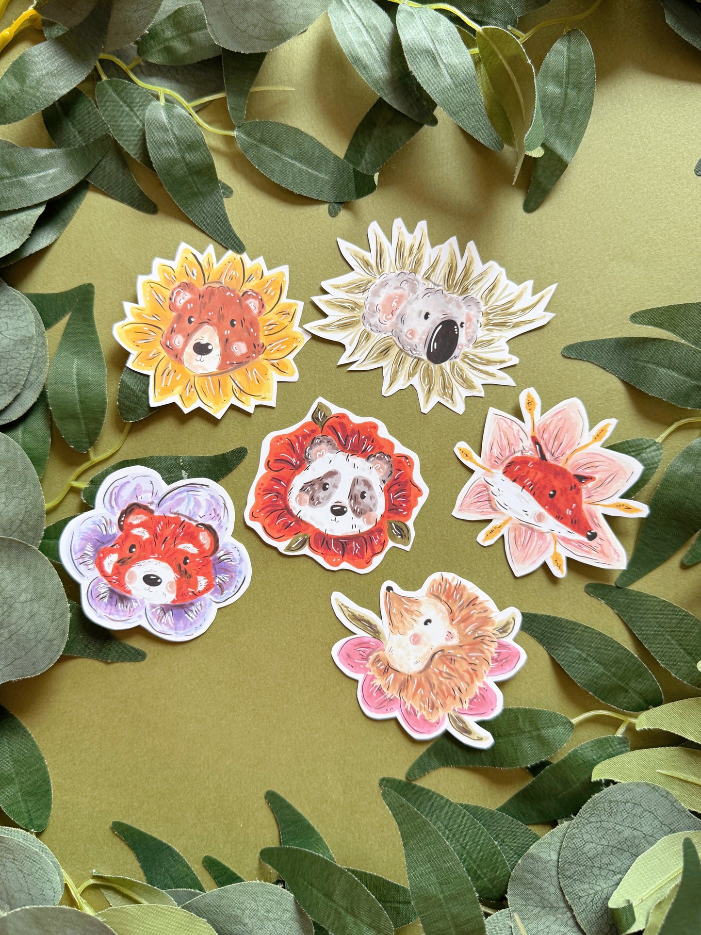 Flower Animals Sticker