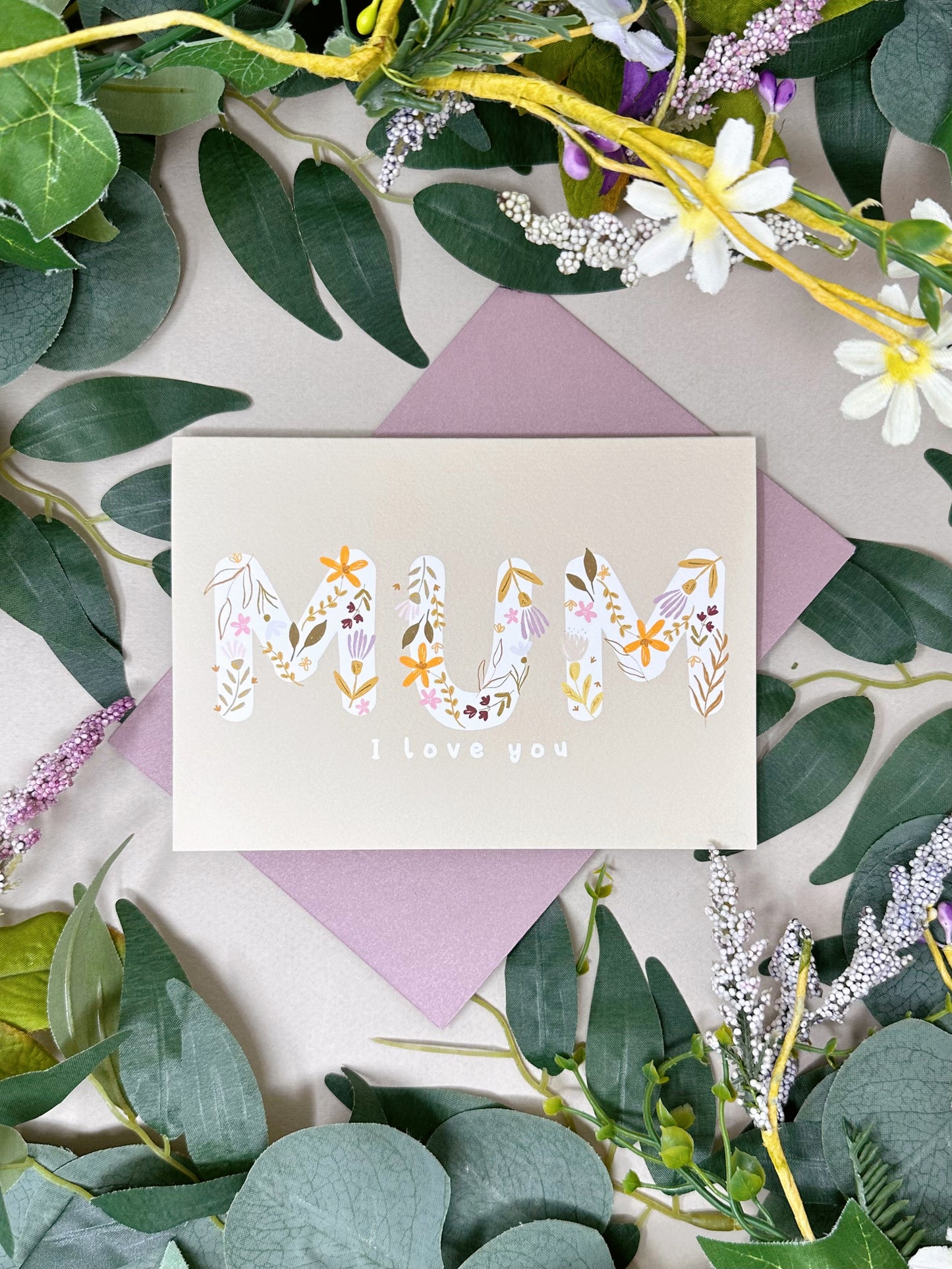 Mum Floral Card