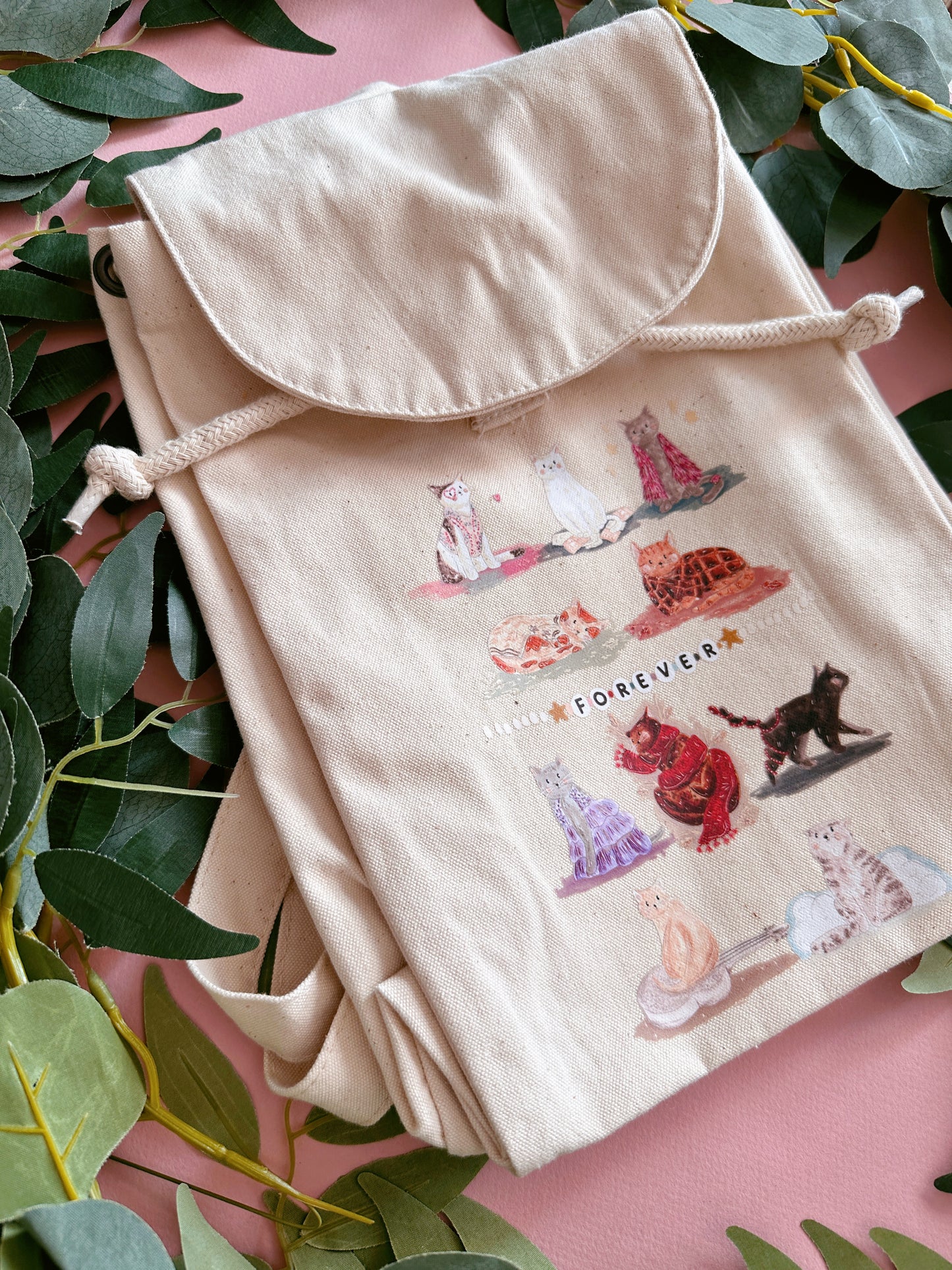 Cat Era Rucksack- Organic Cotton