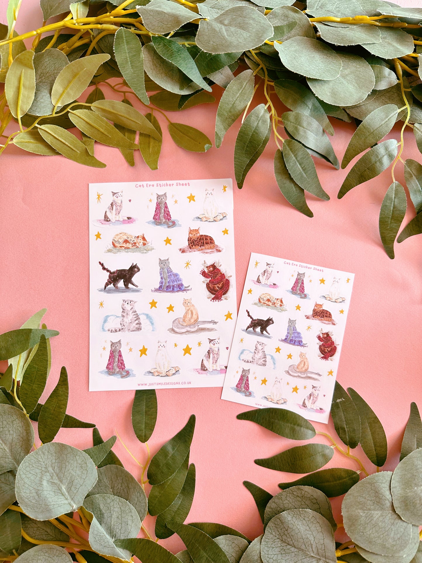 Cat Eras Sticker Sheet