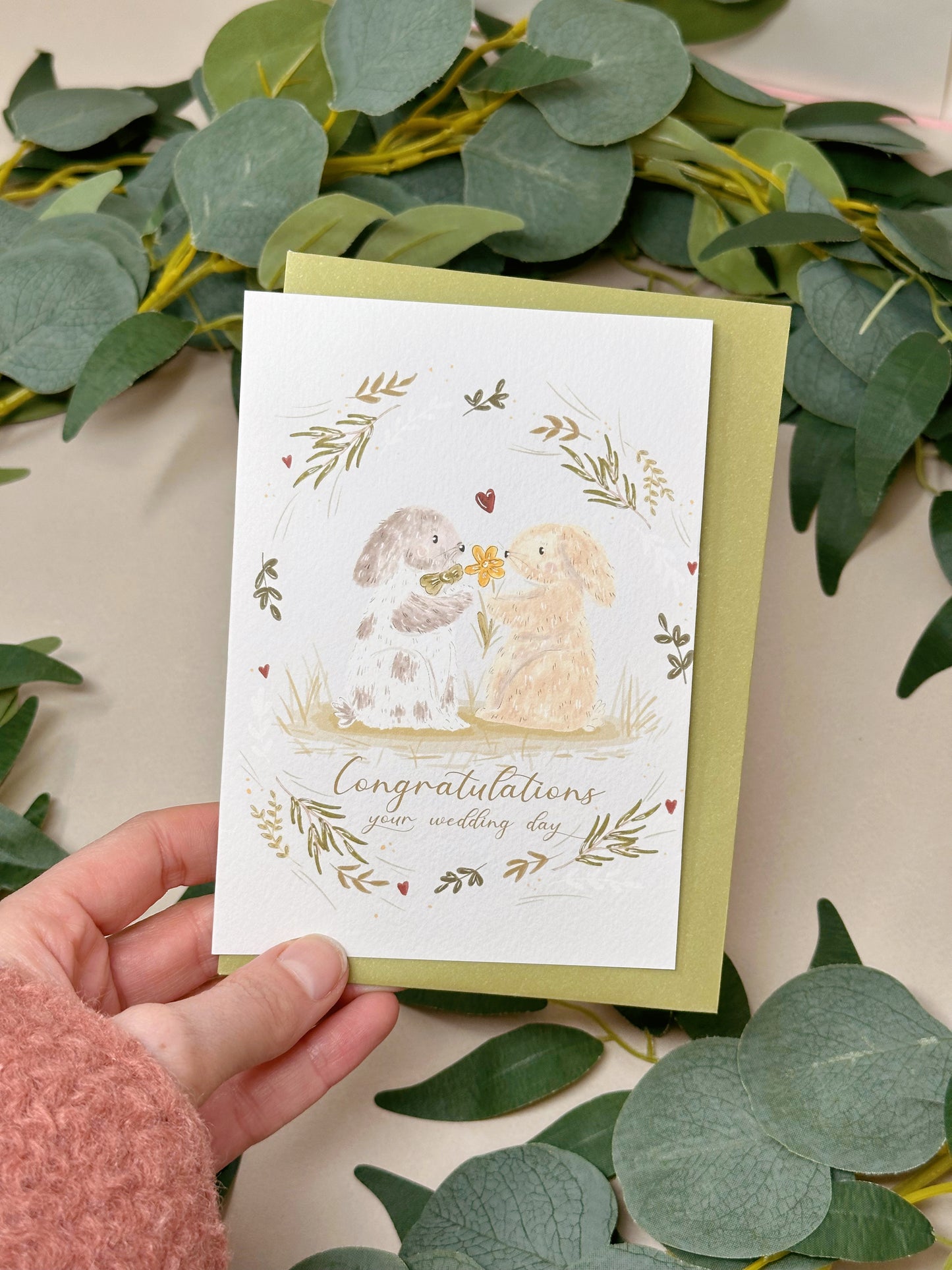 Rabbit Wedding Card