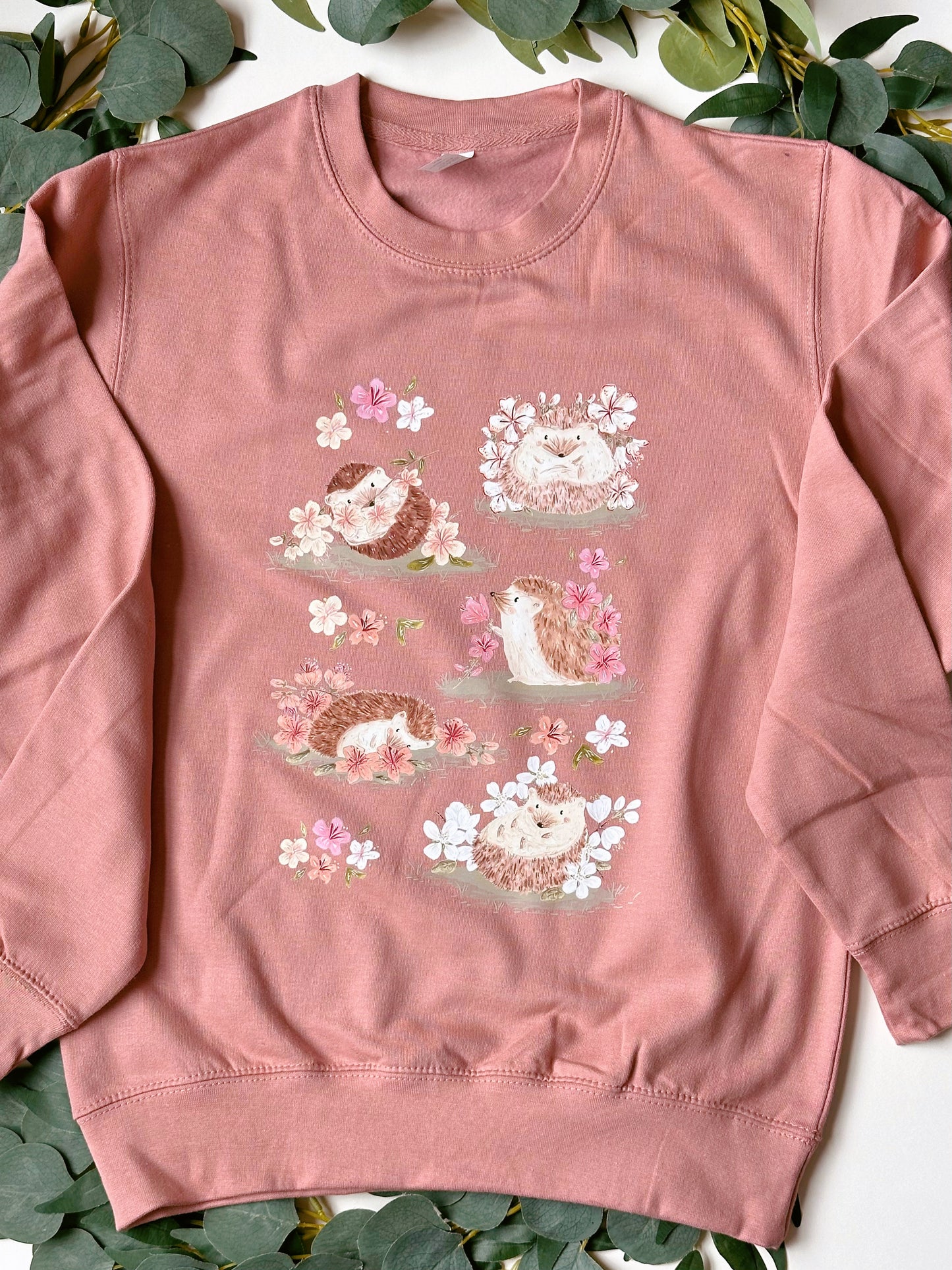 Sakura Hedgehog Graphic Sweatshirt - ADULT