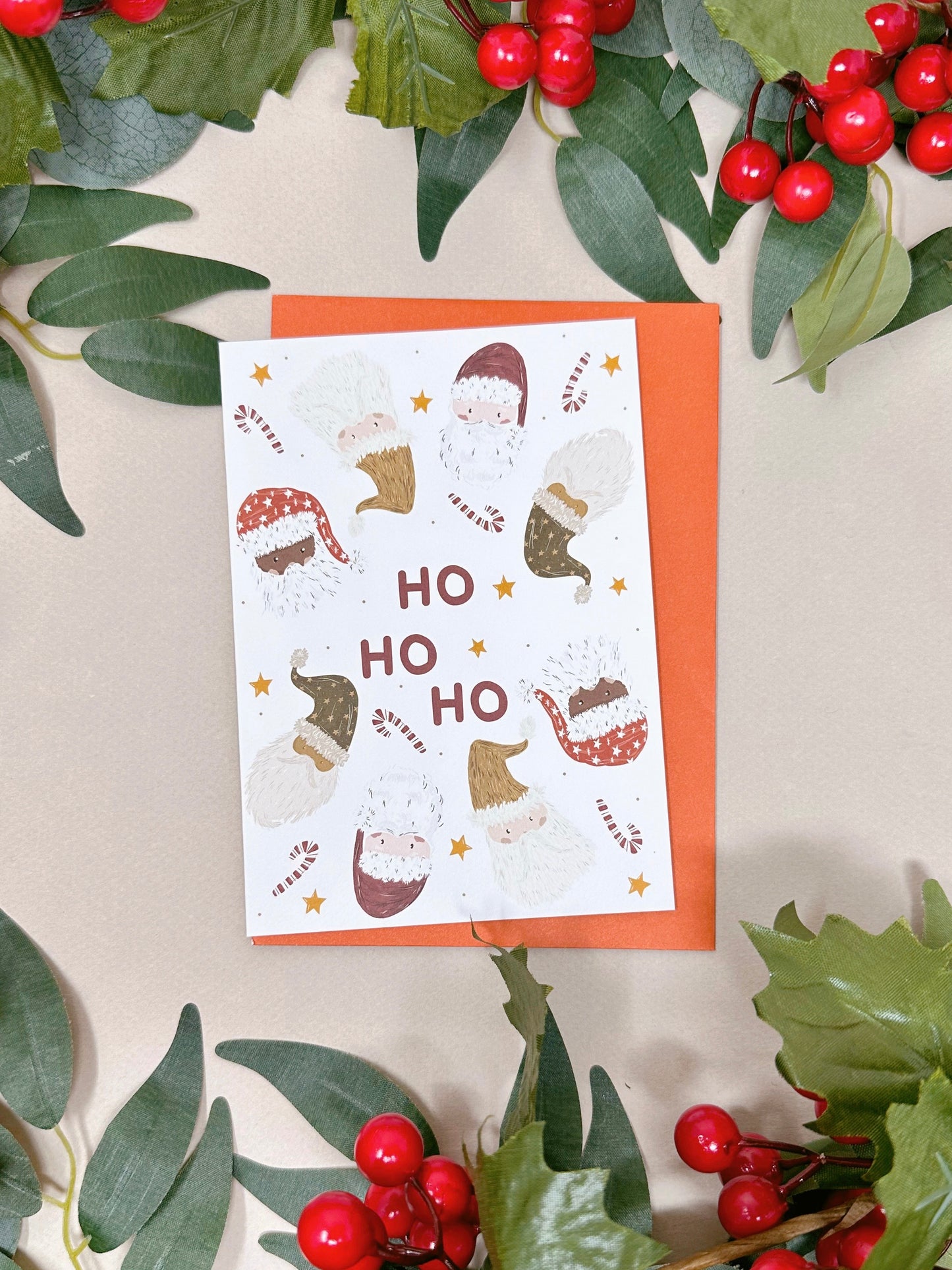 Santa Ho Ho Ho Christmas Card
