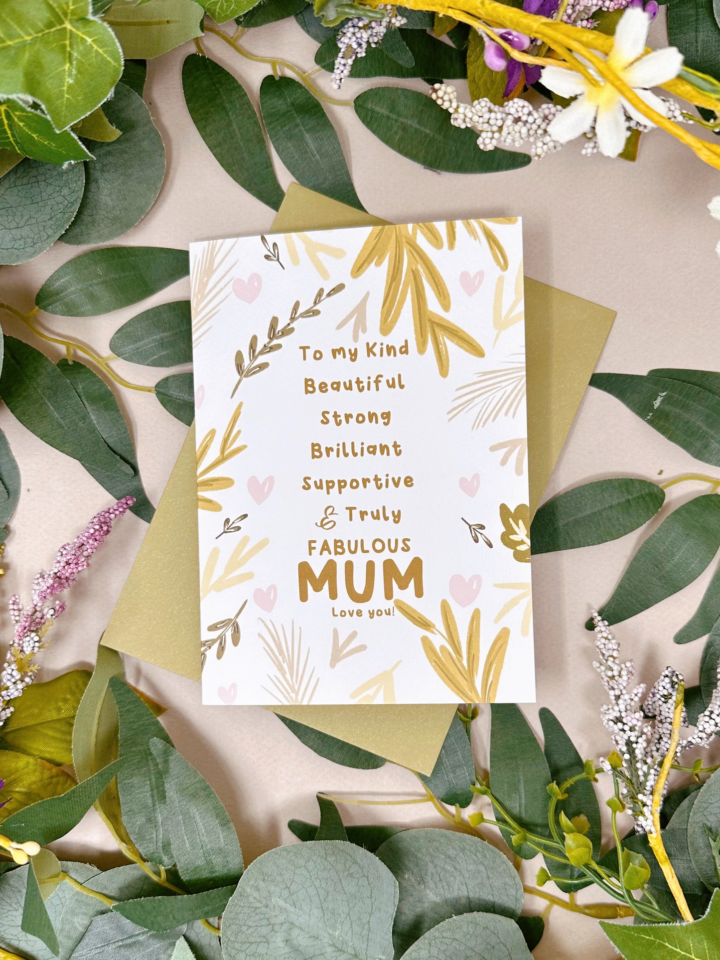 Botanical Mum Card