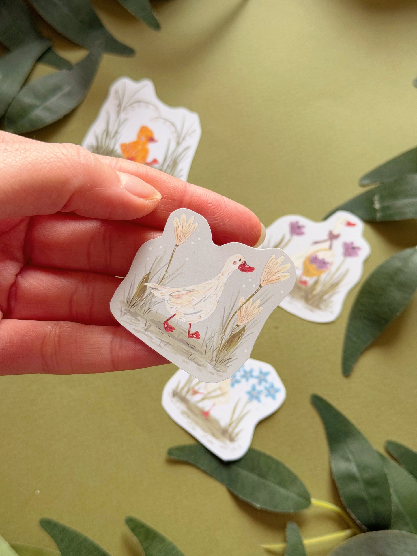 Spring Duck Sticker