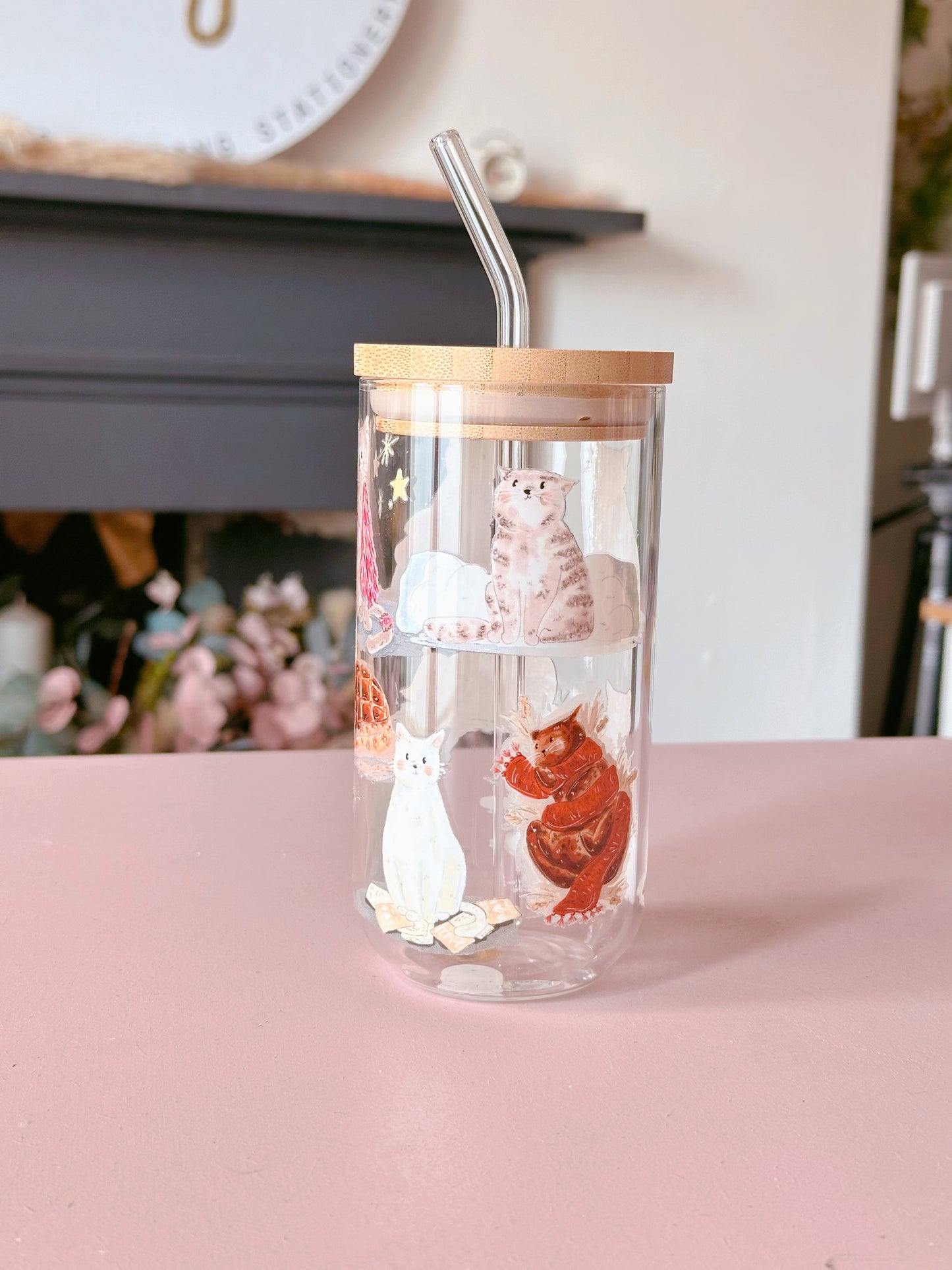 Era Cats Glass Tumbler
