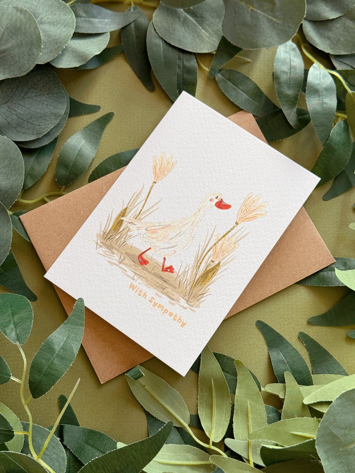 Duck Sympathy Card