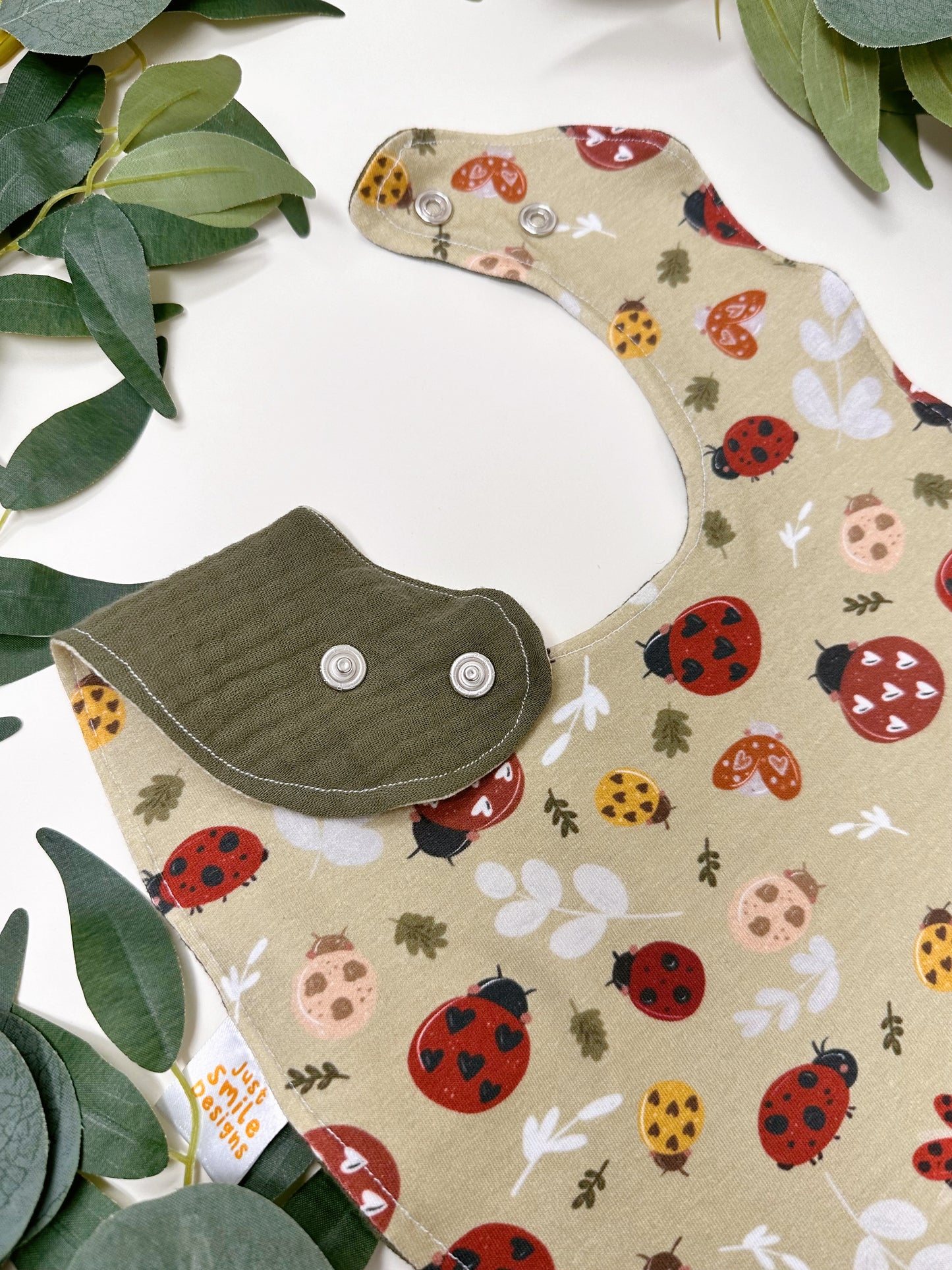 Ladybird Bib - Rounded