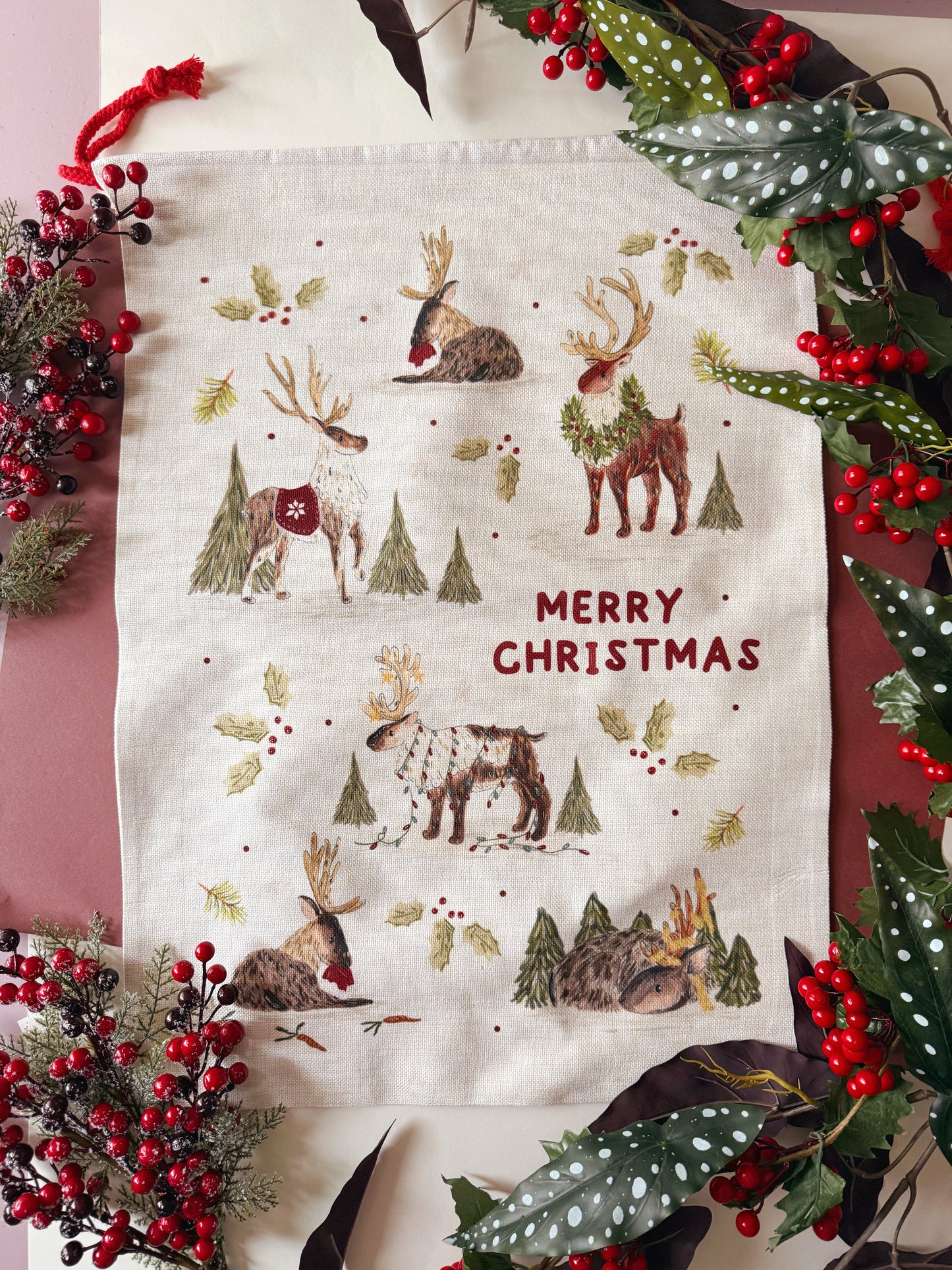 Santa Sack - Reindeer