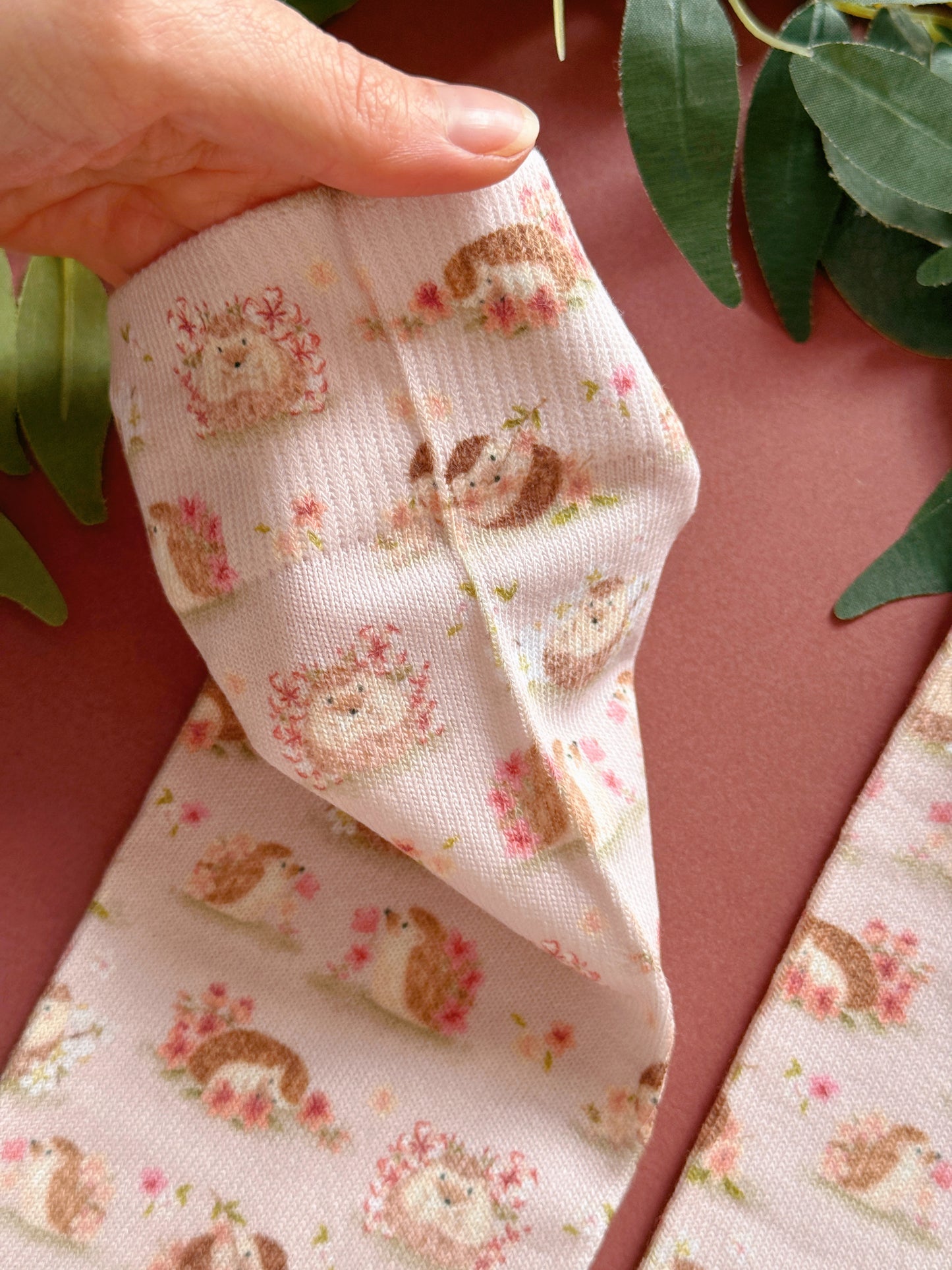 Sakura Hedgehog Sock