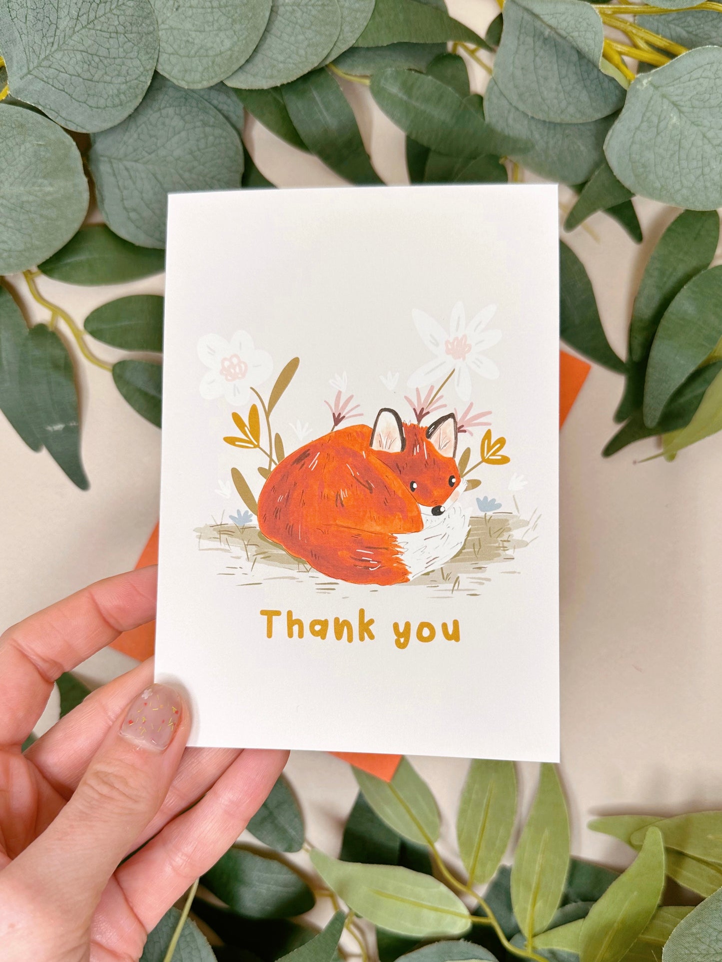 Fox Thank you Card