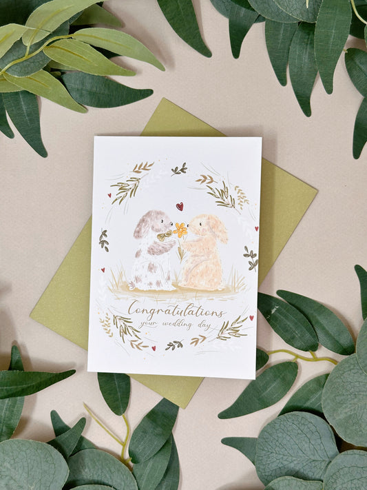 Rabbit Wedding Card