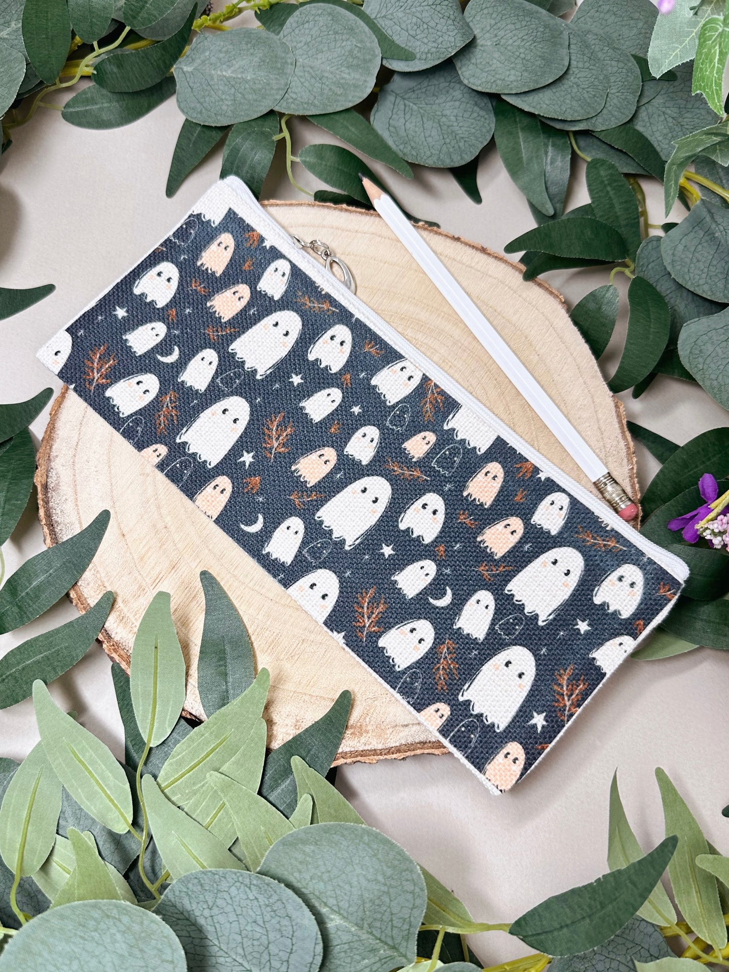 Spooky Ghost Zip Case
