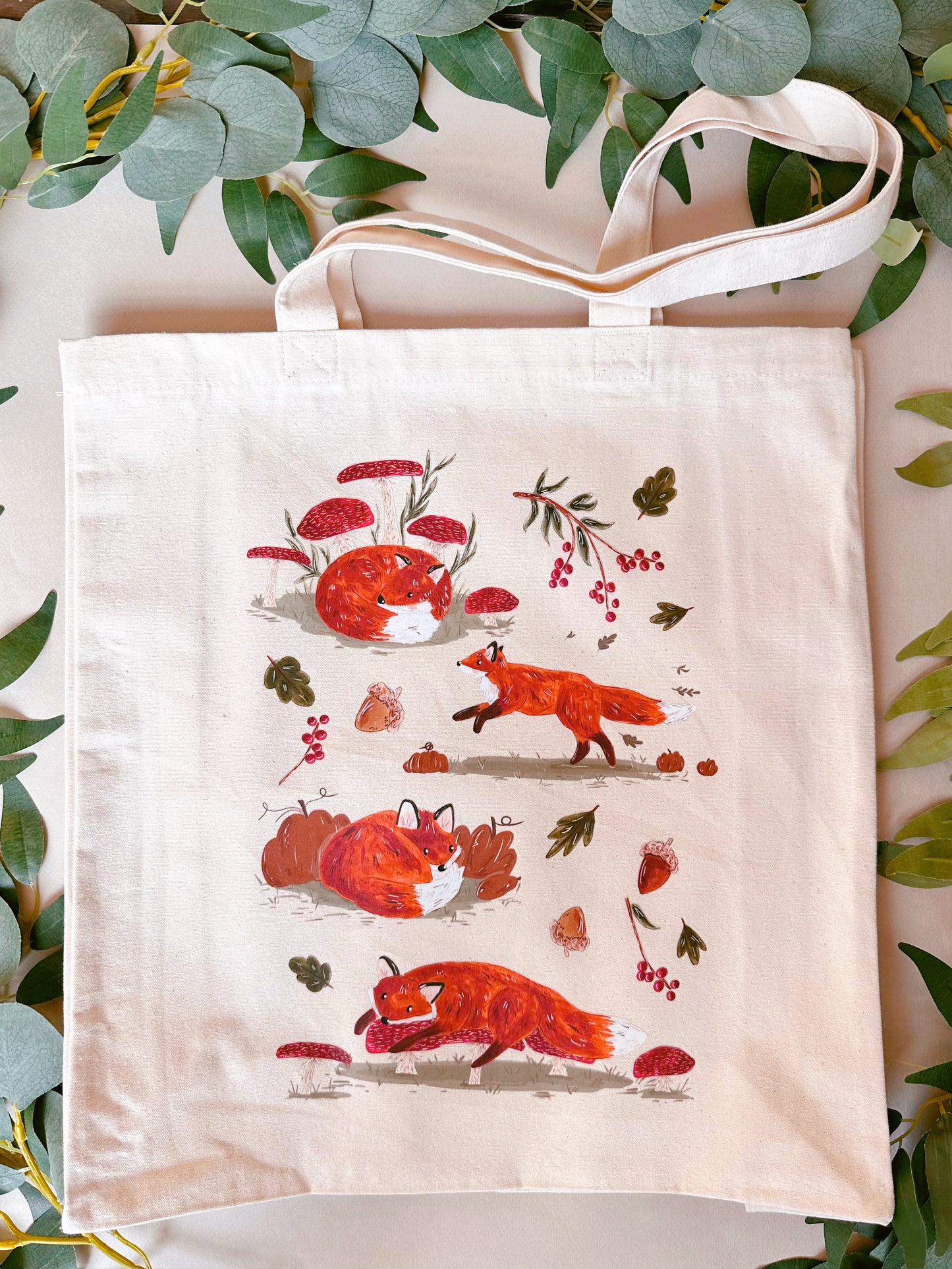 Autumnal Fox Giant Tote Bag