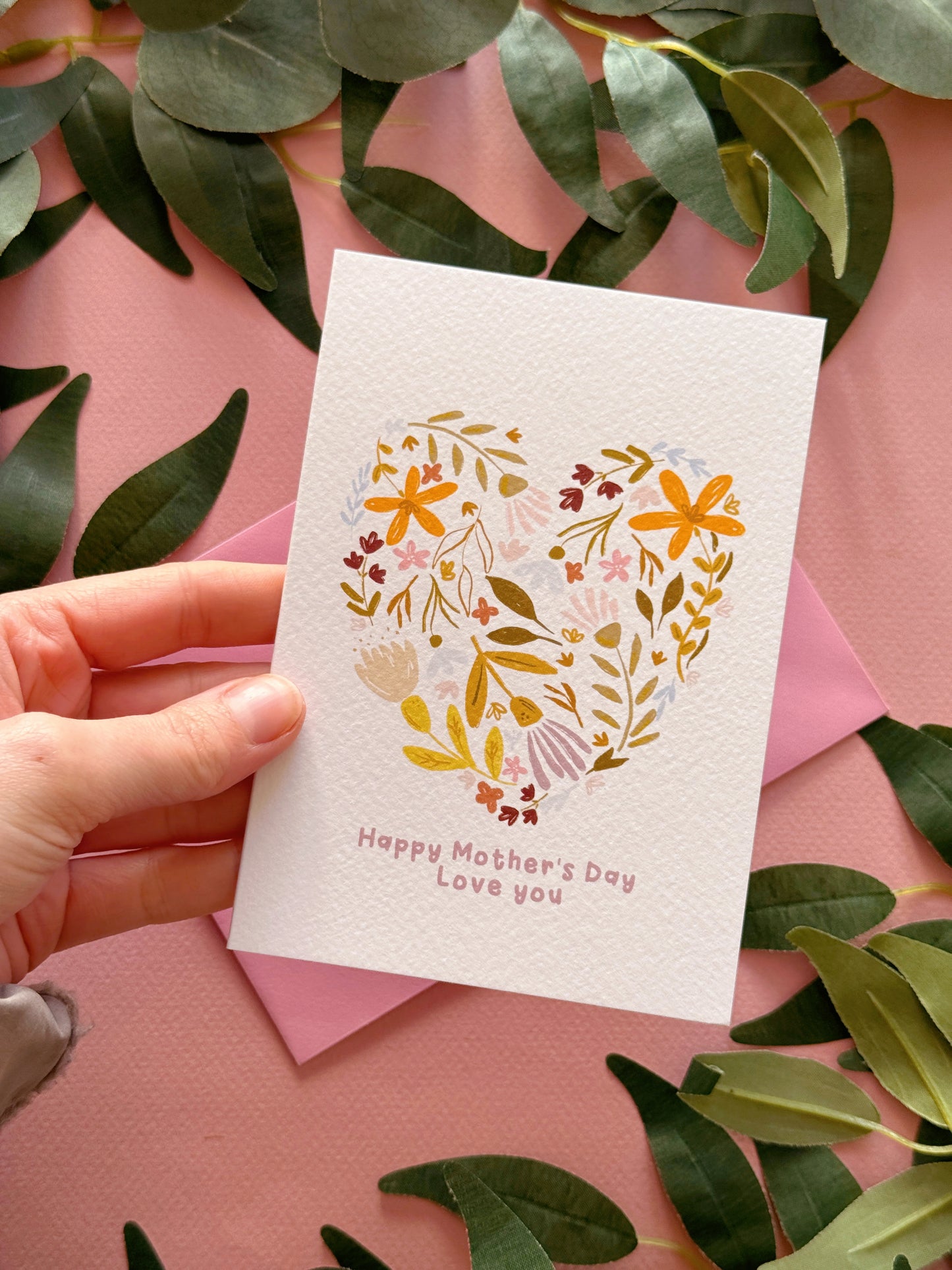 Floral Heart Mother’s Day Card