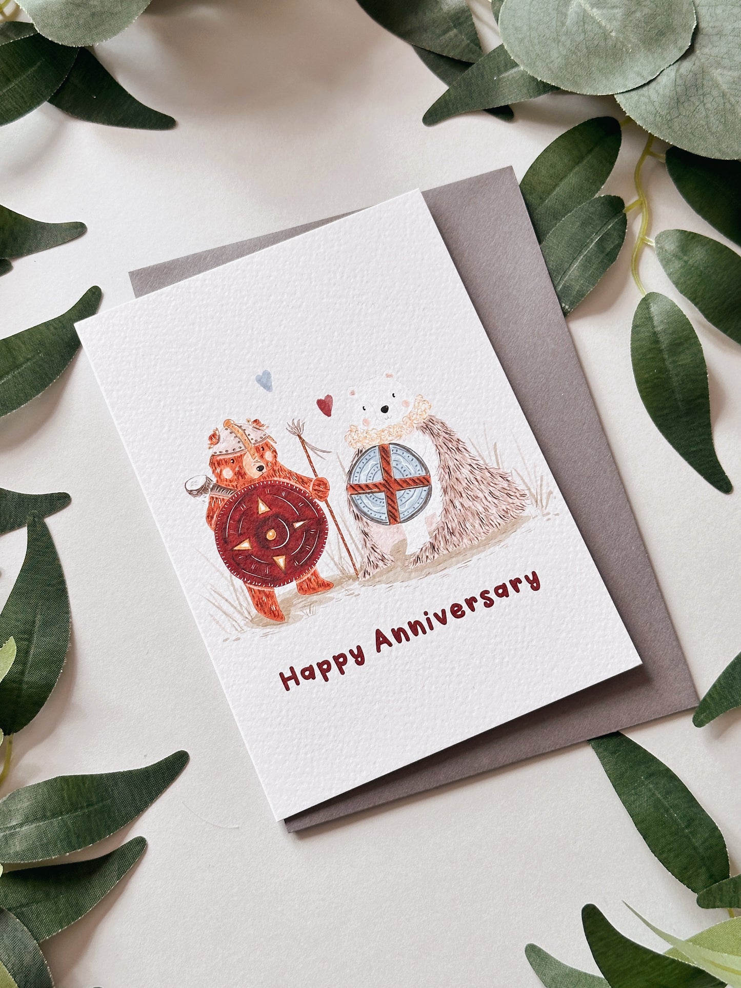 Viking Bears Wedding Anniversary Card