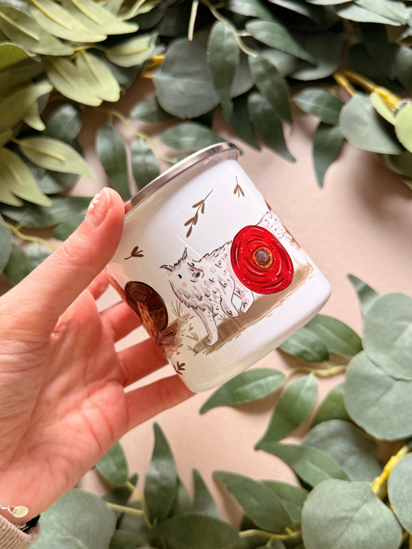 Warrior Wolves Enamel Mug
