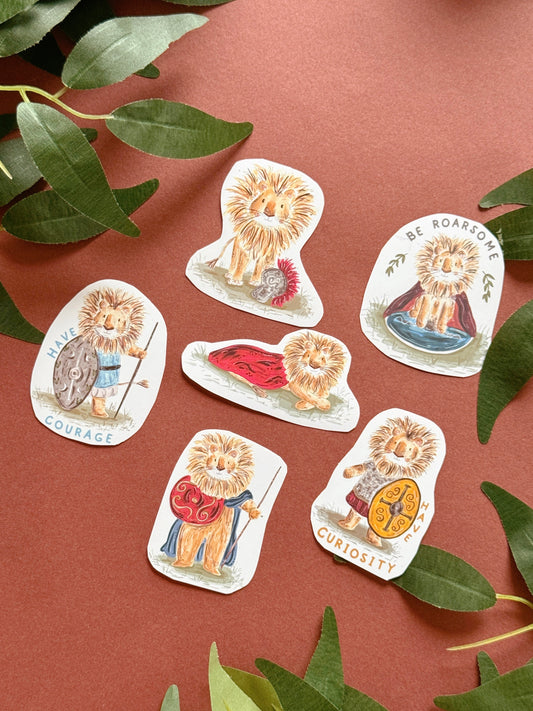 Warrior lion sticker