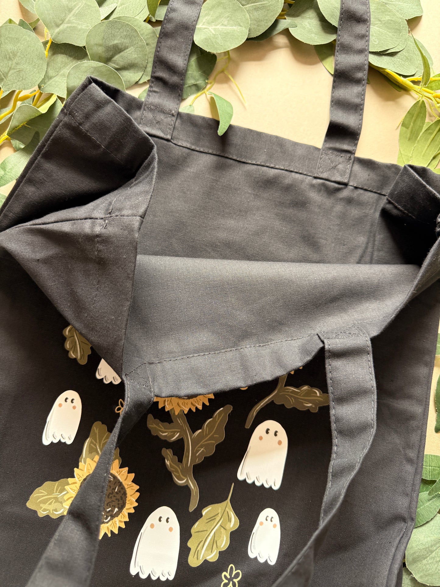 Sunflower Ghost Giant Tote Bag