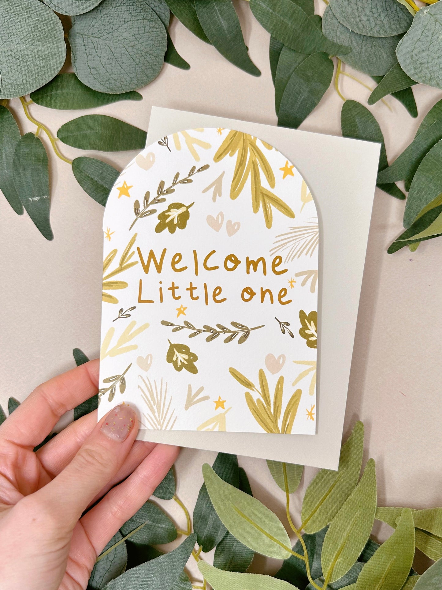 Botanical New Baby Card