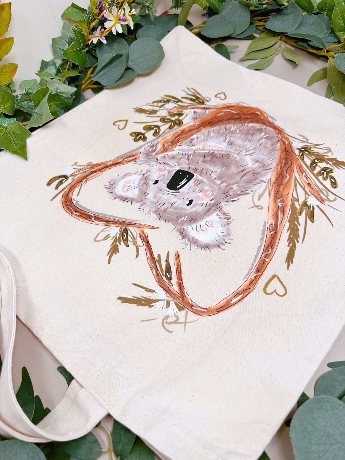 Koala Heart Giant Tote Bag