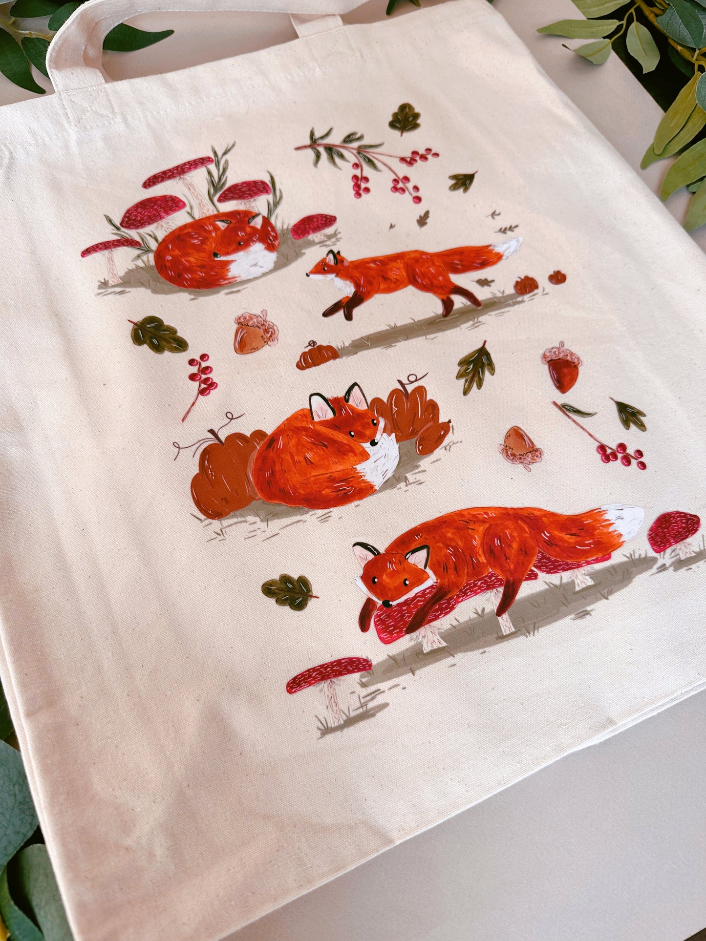 Autumnal Fox Giant Tote Bag