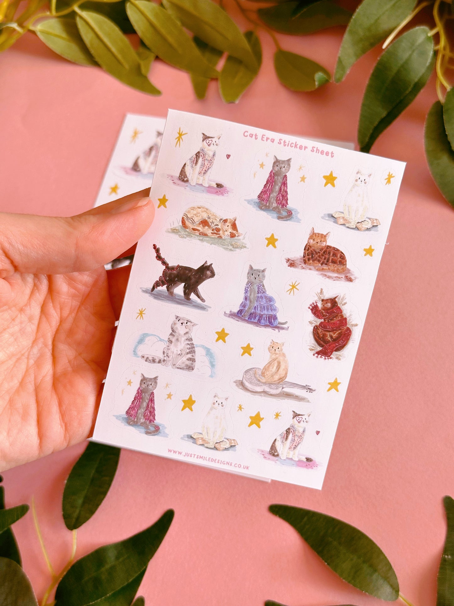 Cat Eras Sticker Sheet