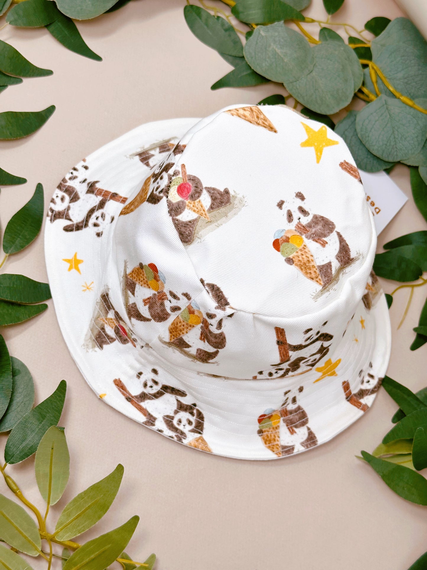 Panda Ice Cream Bucket Hat - Adult & Child Sizing