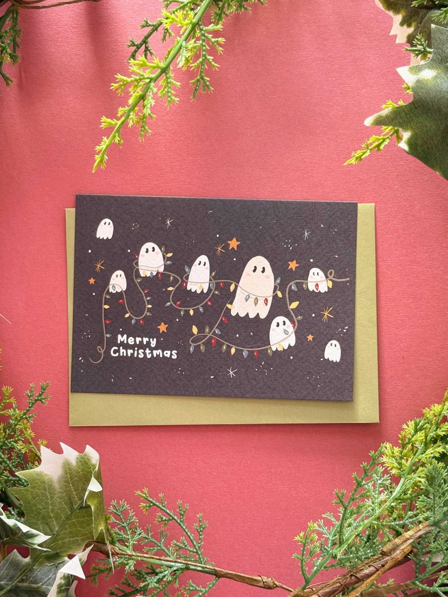 Ghost Lights Christmas Card