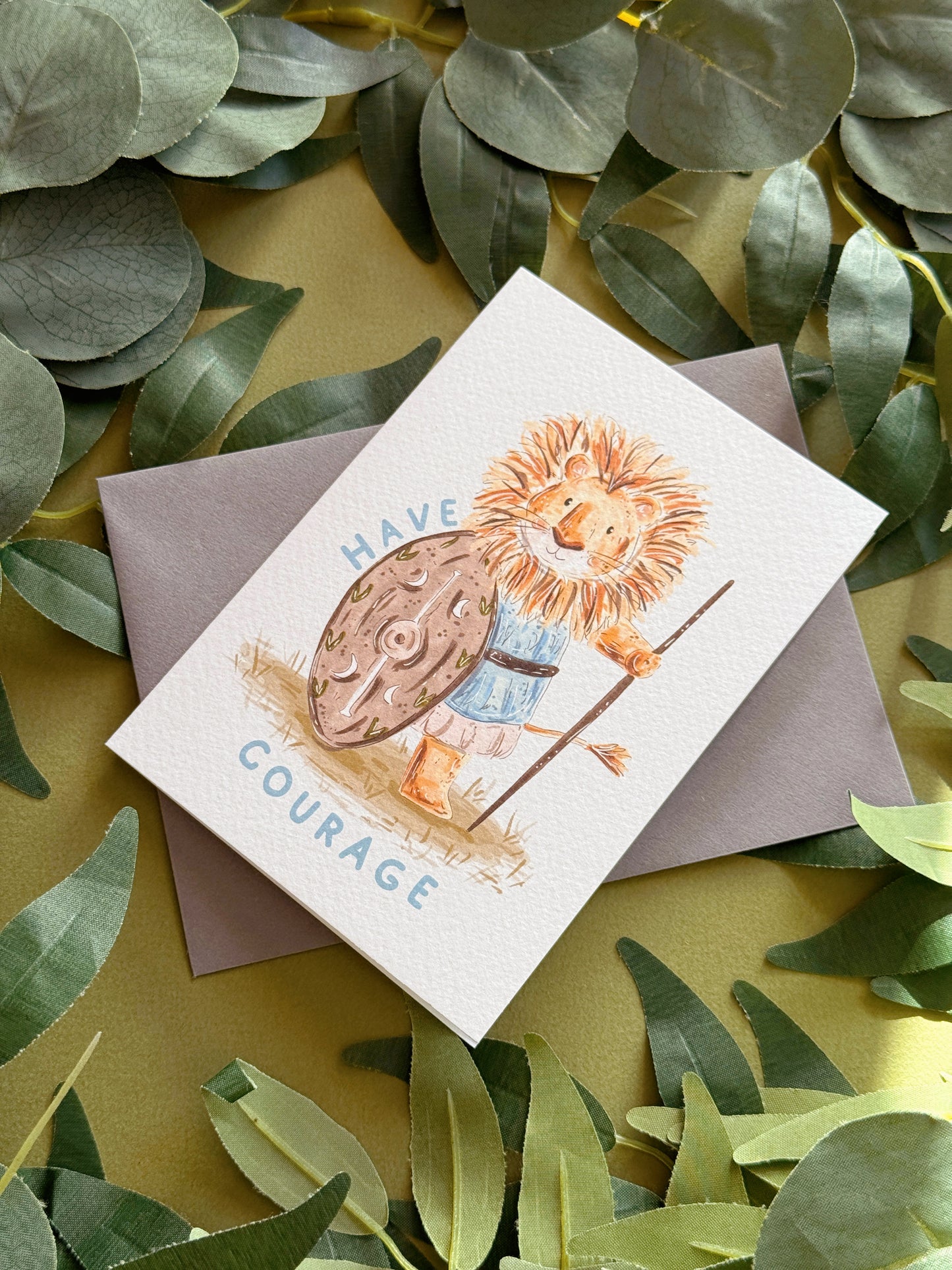 Lion Courage Card