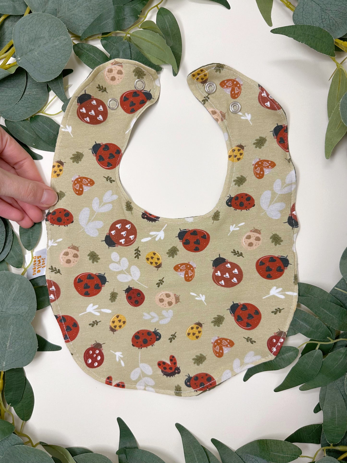 Ladybird Bib - Rounded
