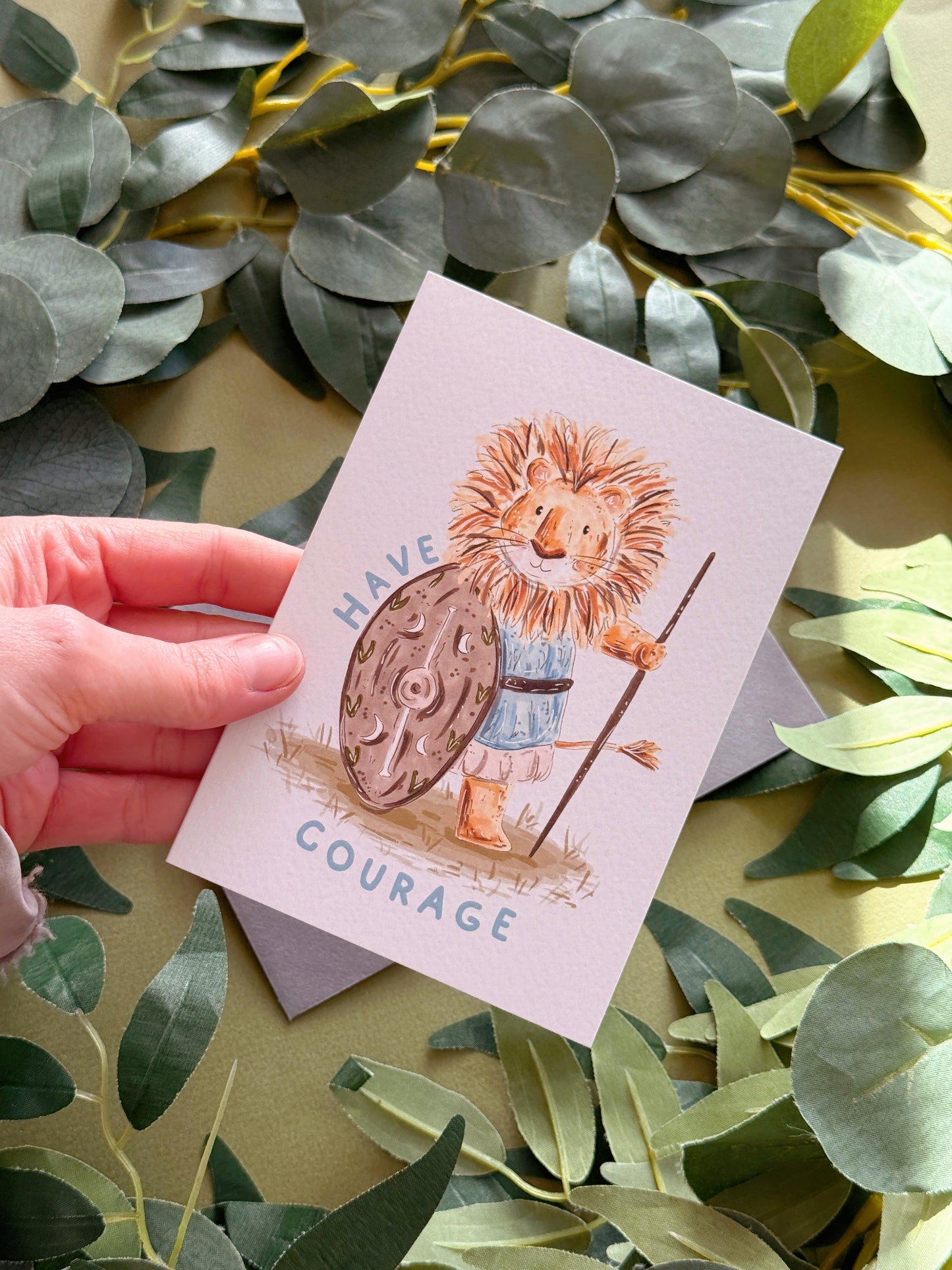 Lion Courage Card