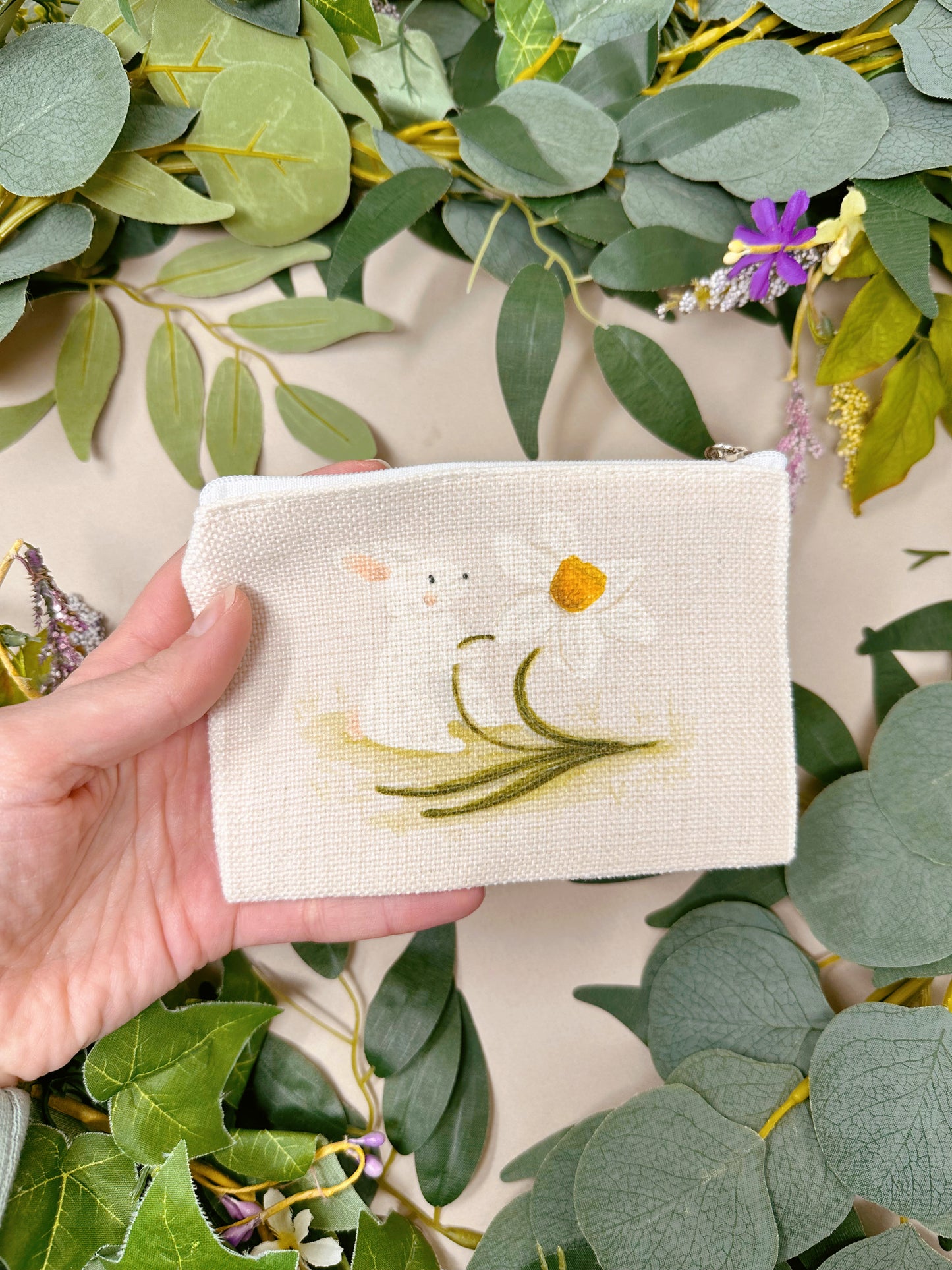 Daffodil Rabbit Zip Case