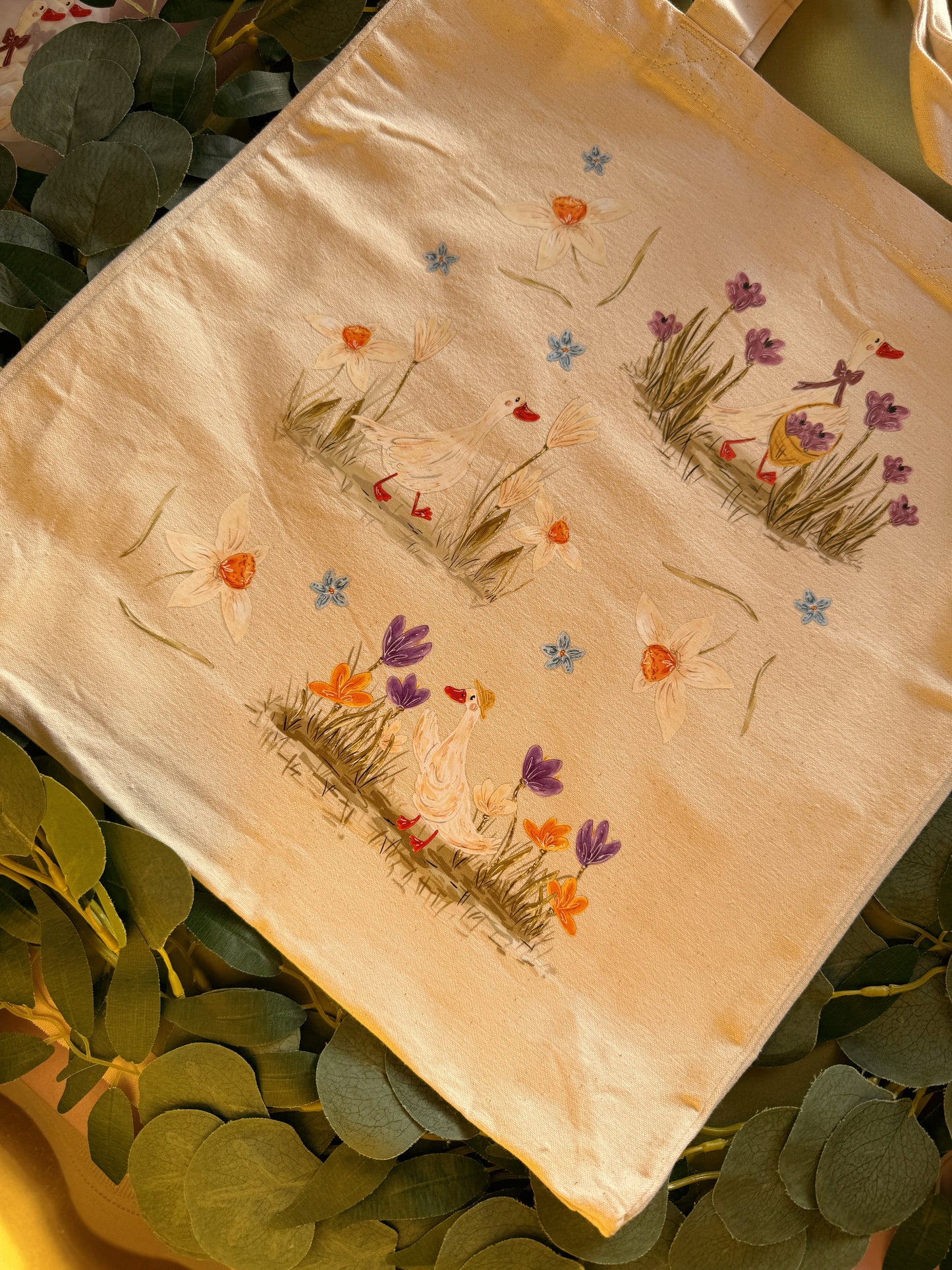 Spring Duck Giant Tote Bag