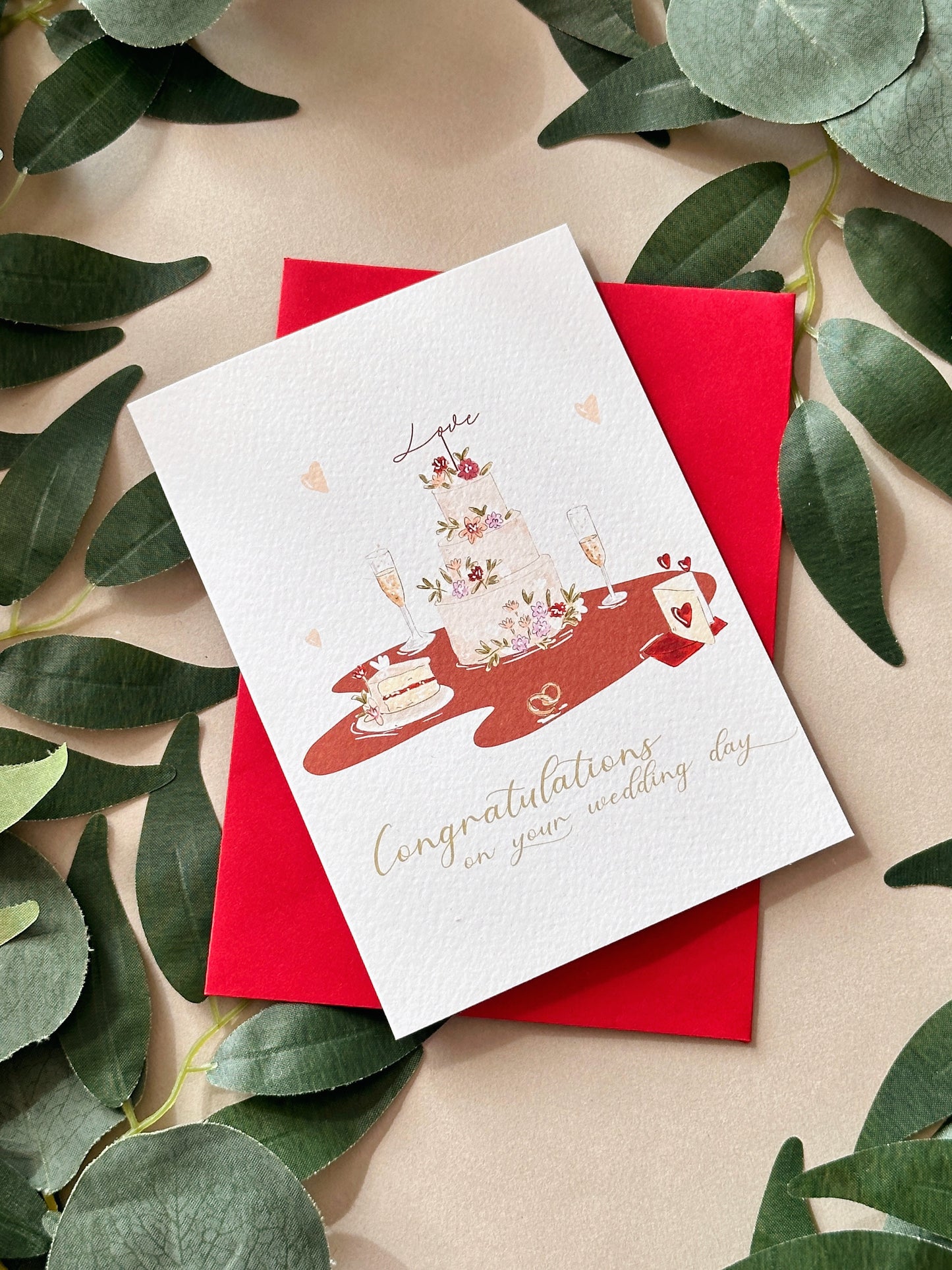 Love Cake Wedding Card