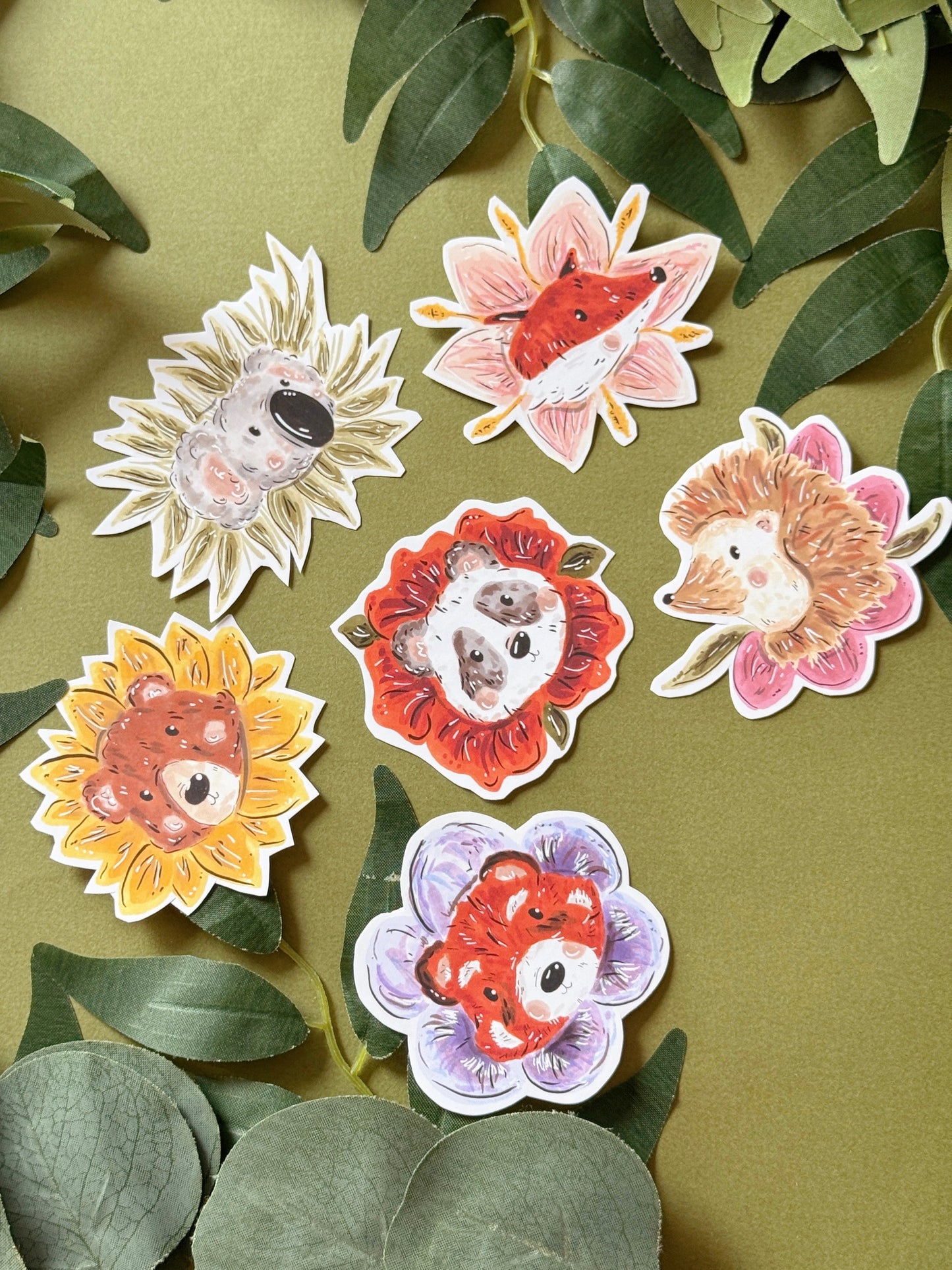 Flower Animals Sticker