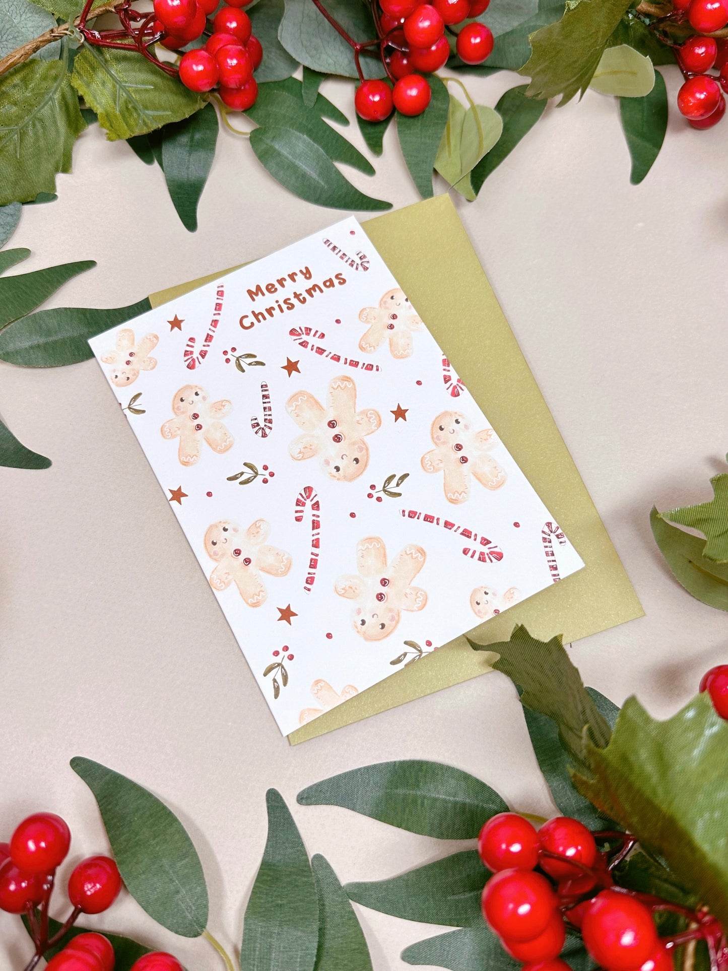 Gingerbread Christmas Card